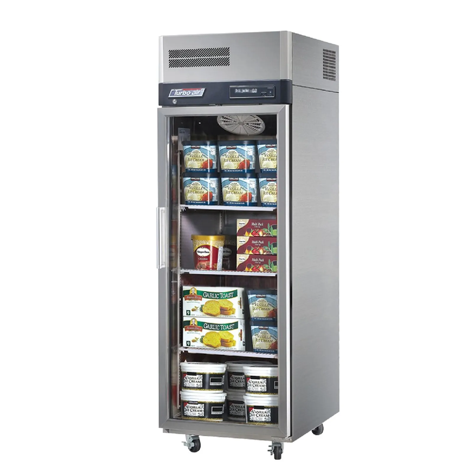 1 Door Upright Glass Door Freezer
