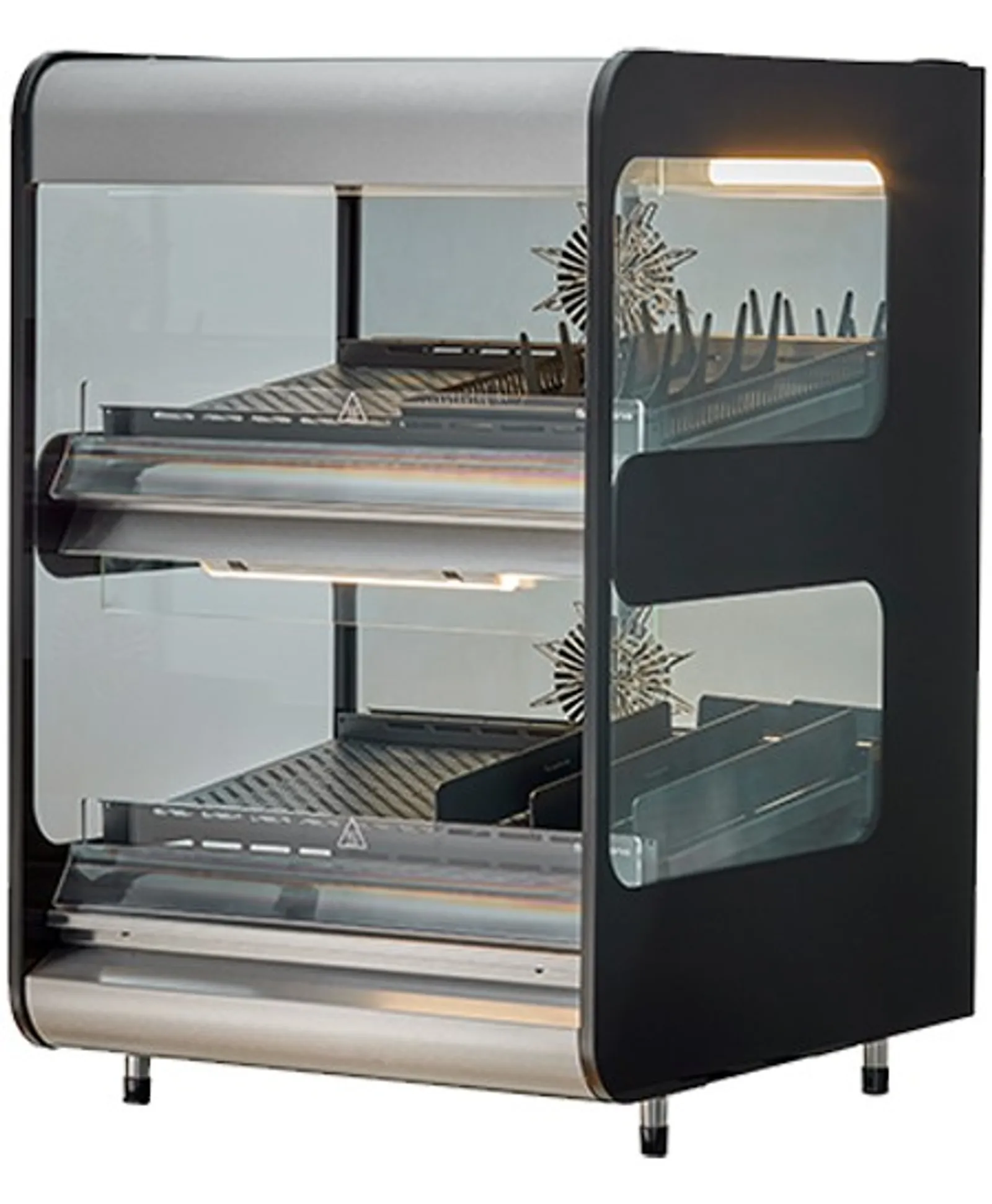 Flexeserve NUE-FXZNA60N2S - 2 Tier Countertop Hot Food Display 556mm