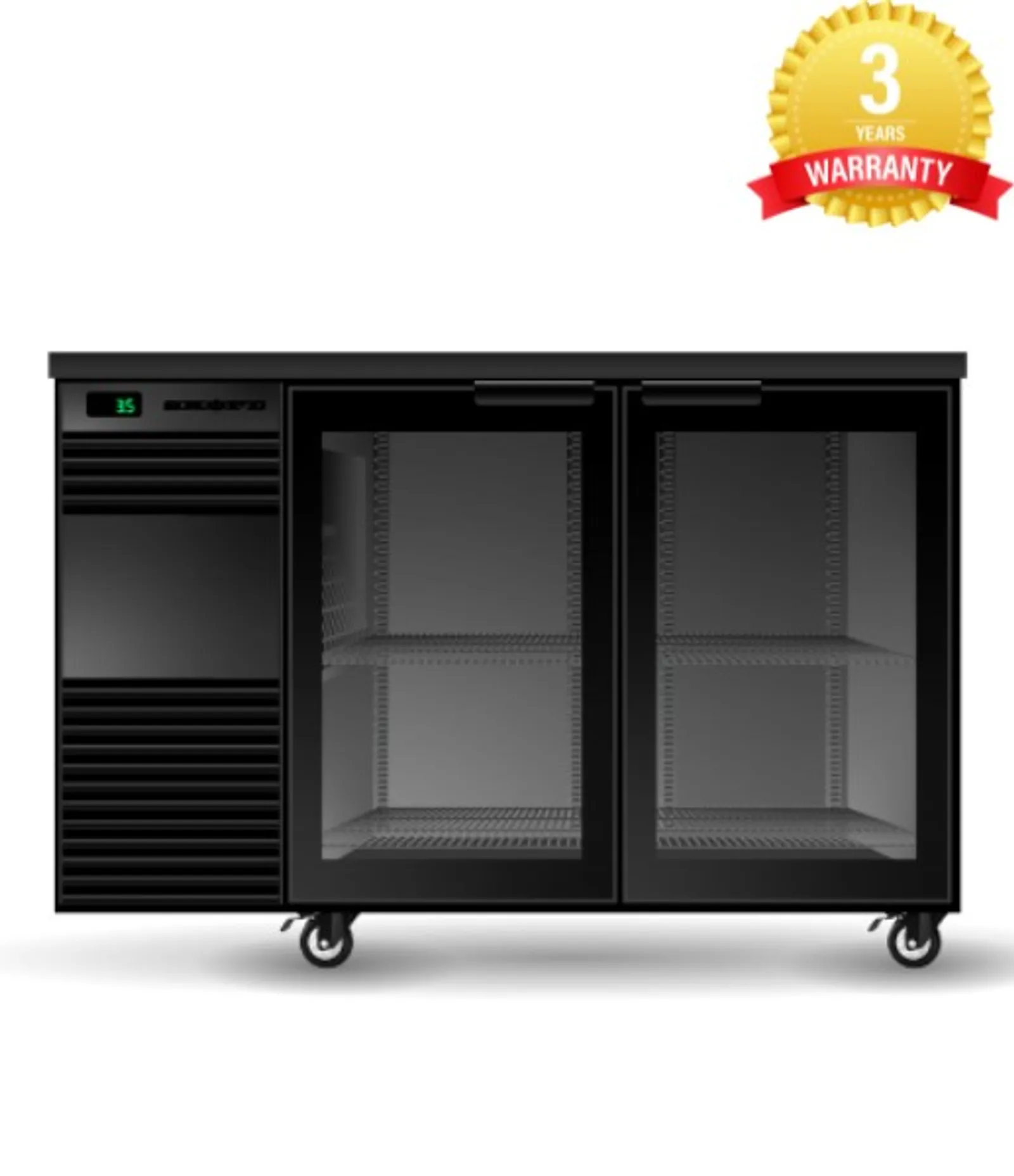 SKOPE BB.2.GSW BackBar 2 Glass Swing Door Fridge