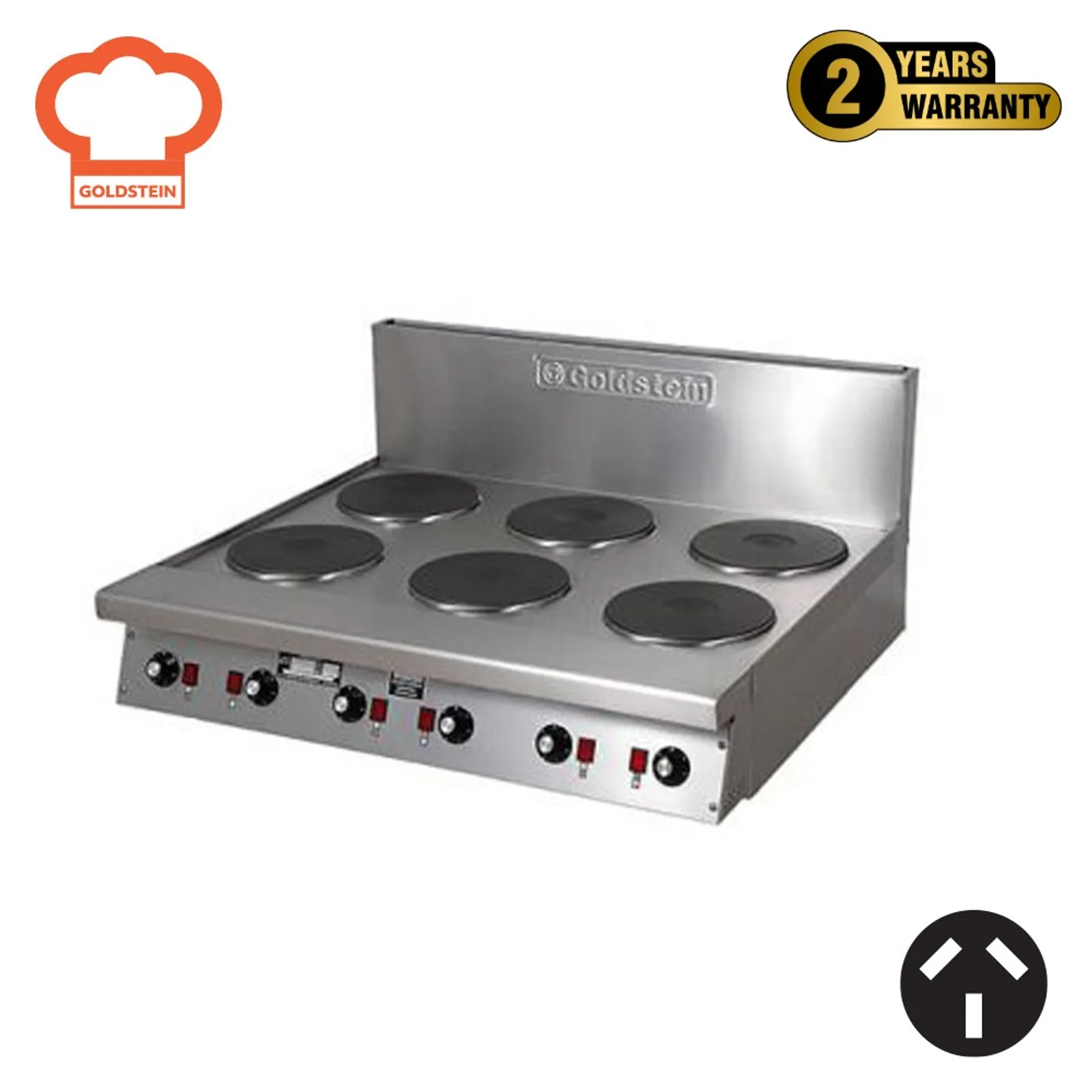 Goldstein PEB6S - 6 Solid Plate Electric Cooktop