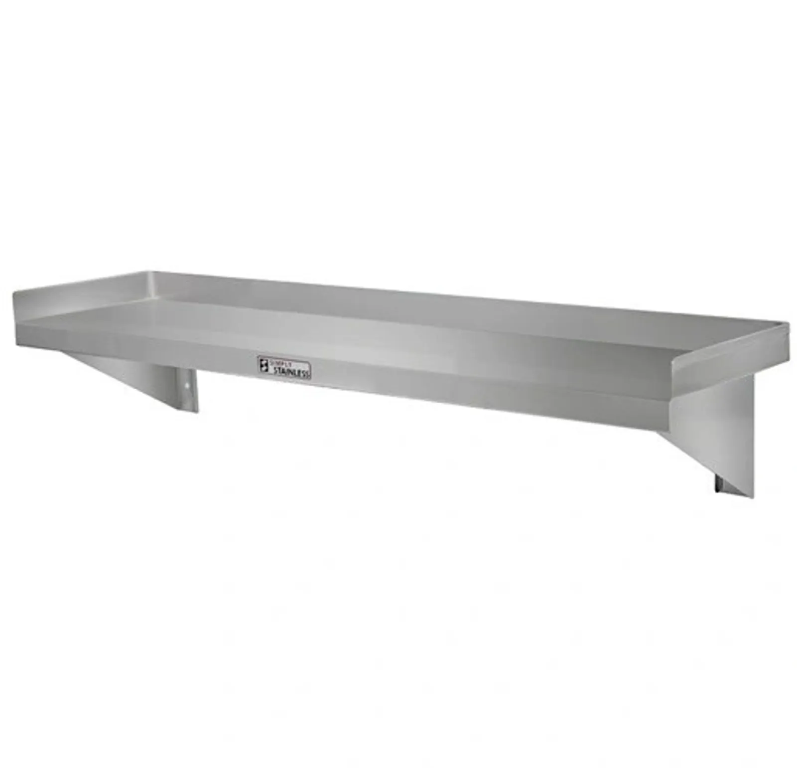 Simply Stainless SS10.1500 Solid Wall Shelf - 1500mm