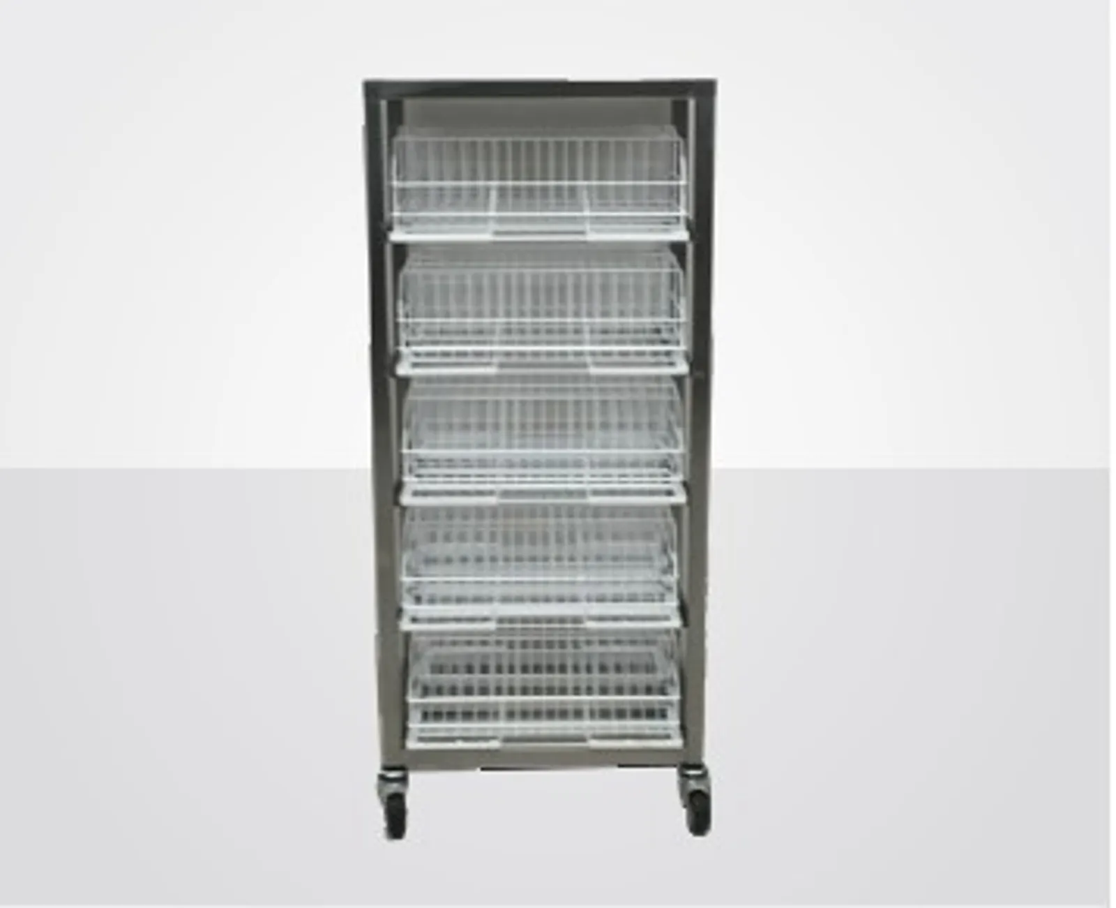 Winterhalter SS4040.5 MOBILE 5x 400x400 Stainless Steel Rack Storage