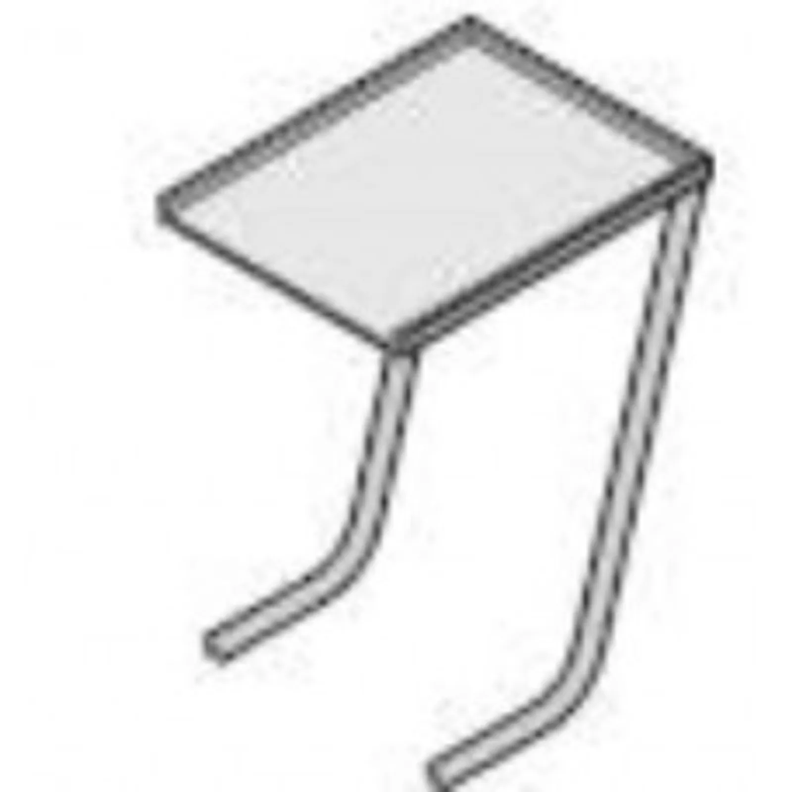 Hobart ML77081 600mm Dishwasher table without sink suits Hobart Hood Machines