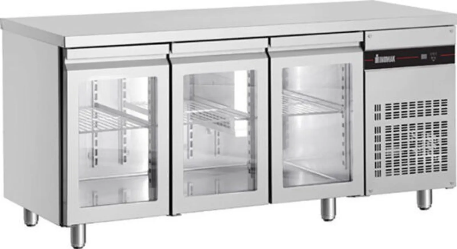 Inomak UBI7179G Glass Door Undercounter Fridge 1790mm