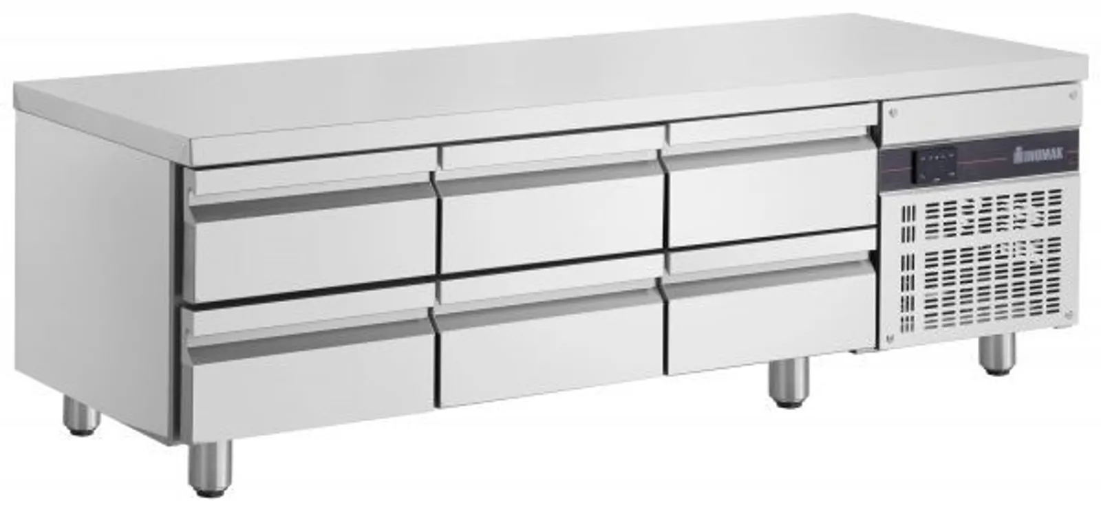 Inomak UBI71790LB Low Boy 6 Drawer Underbench Chiller