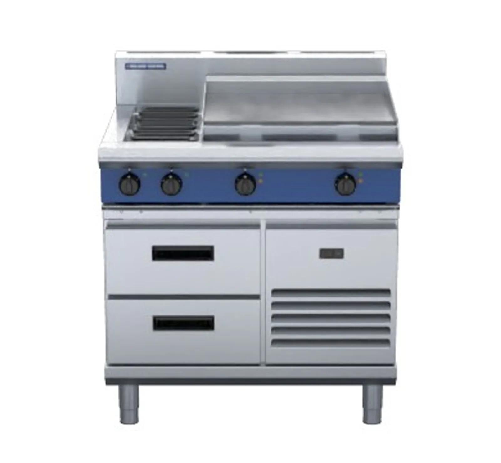 Blue Seal Evolution Series E516B-RB - 900mm Electric Cooktop Refrigerated Base