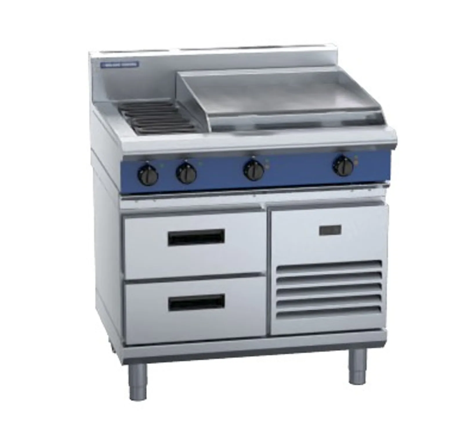 Blue Seal Evolution Series E516B-RB - 900mm Electric Cooktop Refrigerated Base