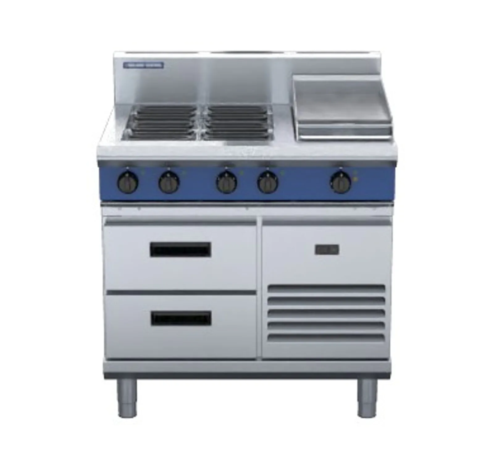 Blue Seal Evolution Series E516C-RB - 900mm Electric Cooktop Refrigerated Base