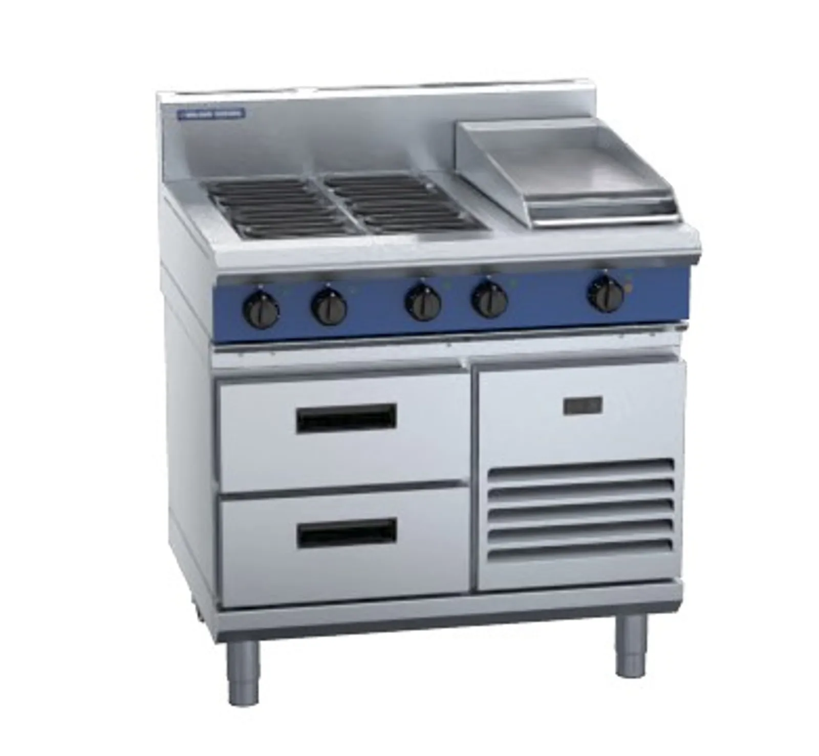 Blue Seal Evolution Series E516C-RB - 900mm Electric Cooktop Refrigerated Base