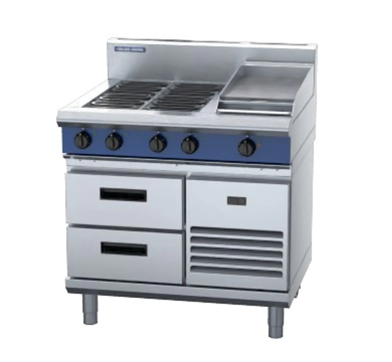 Blue Seal Evolution Series E516C-RB - 900mm Electric Cooktop Refrigerated Base