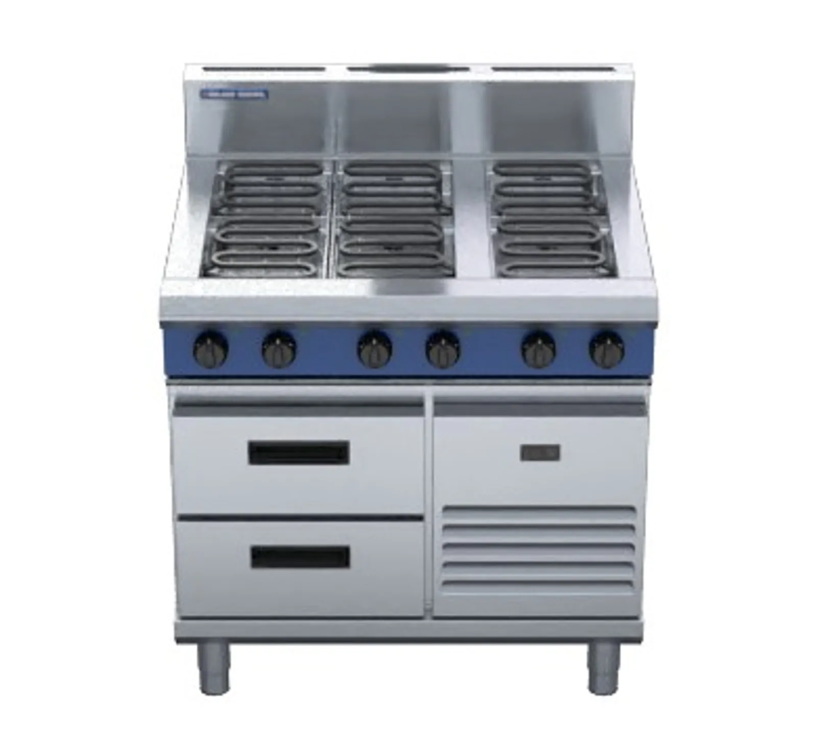 Blue Seal Evolution Series E516D-RB - 900mm Electric Cooktop Refrigerated Base