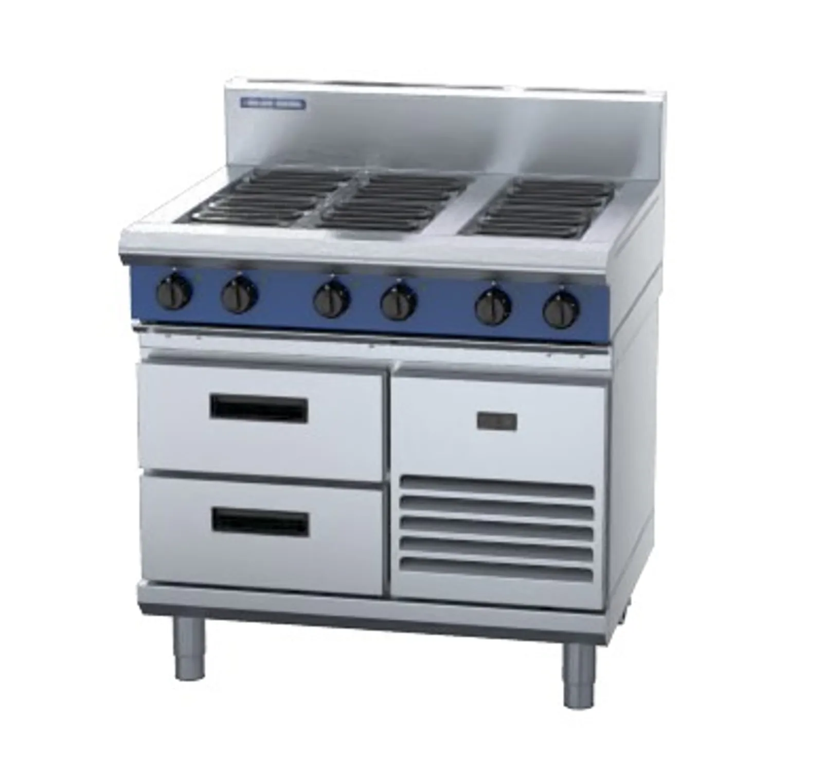 Blue Seal Evolution Series E516D-RB - 900mm Electric Cooktop Refrigerated Base