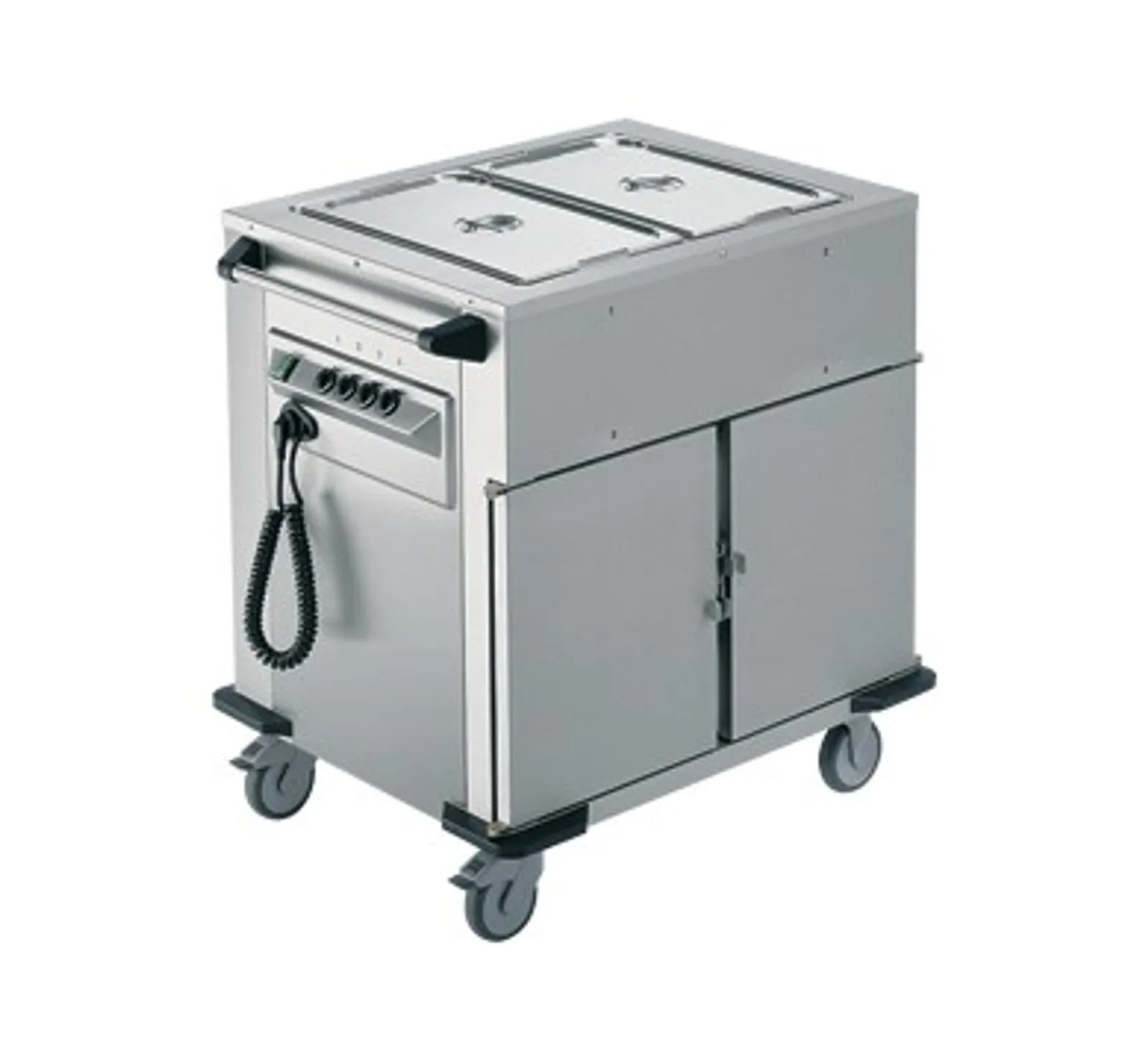 Rieber NORM-II-2 - Bain Marie Top 2 x Heated Cabinets Mobile Food Transport Trolley