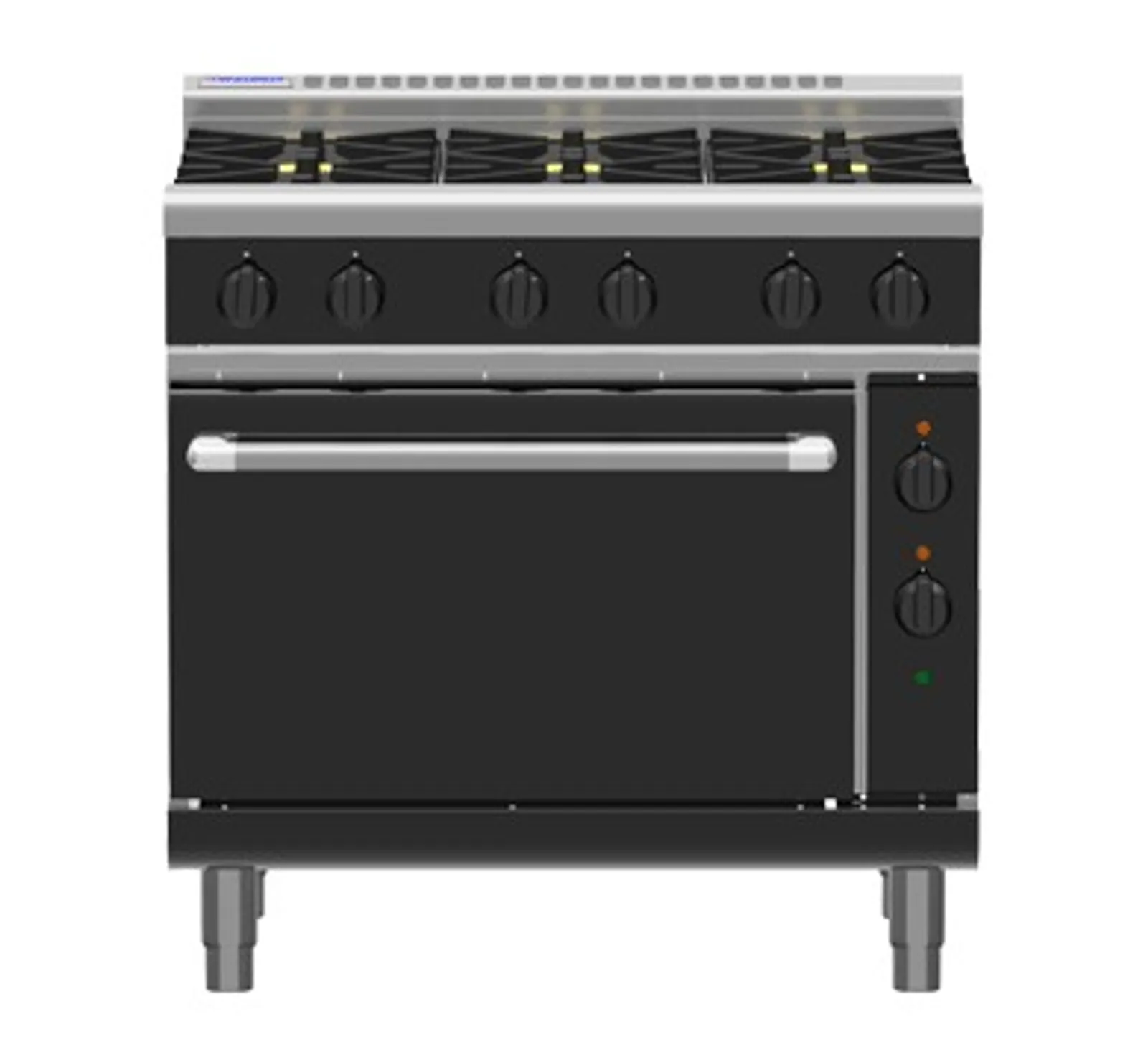 Waldorf Bold RNLB8619GE - 900mm Gas Range Electric Static Oven Low Back Version