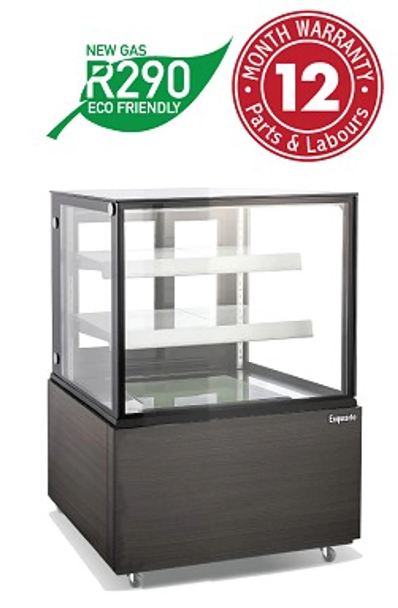 Exquisite CDS209B Three Tiers Cake Display Fridge – Black finish