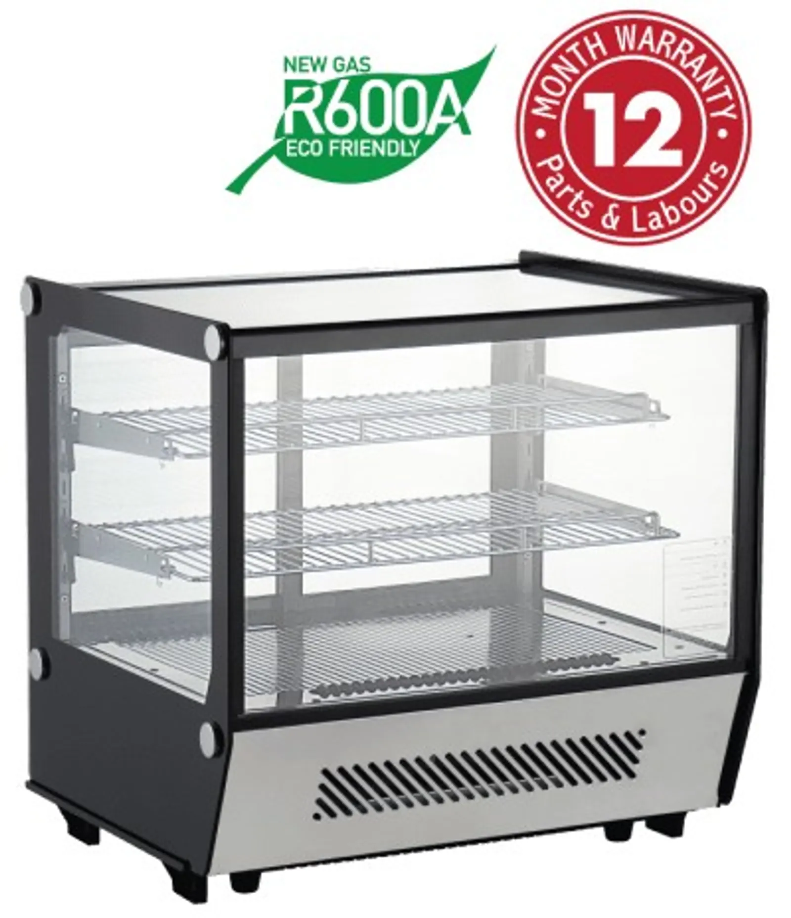 Exquisite CTC120S Counter Top Square Cake Display Refrigerators