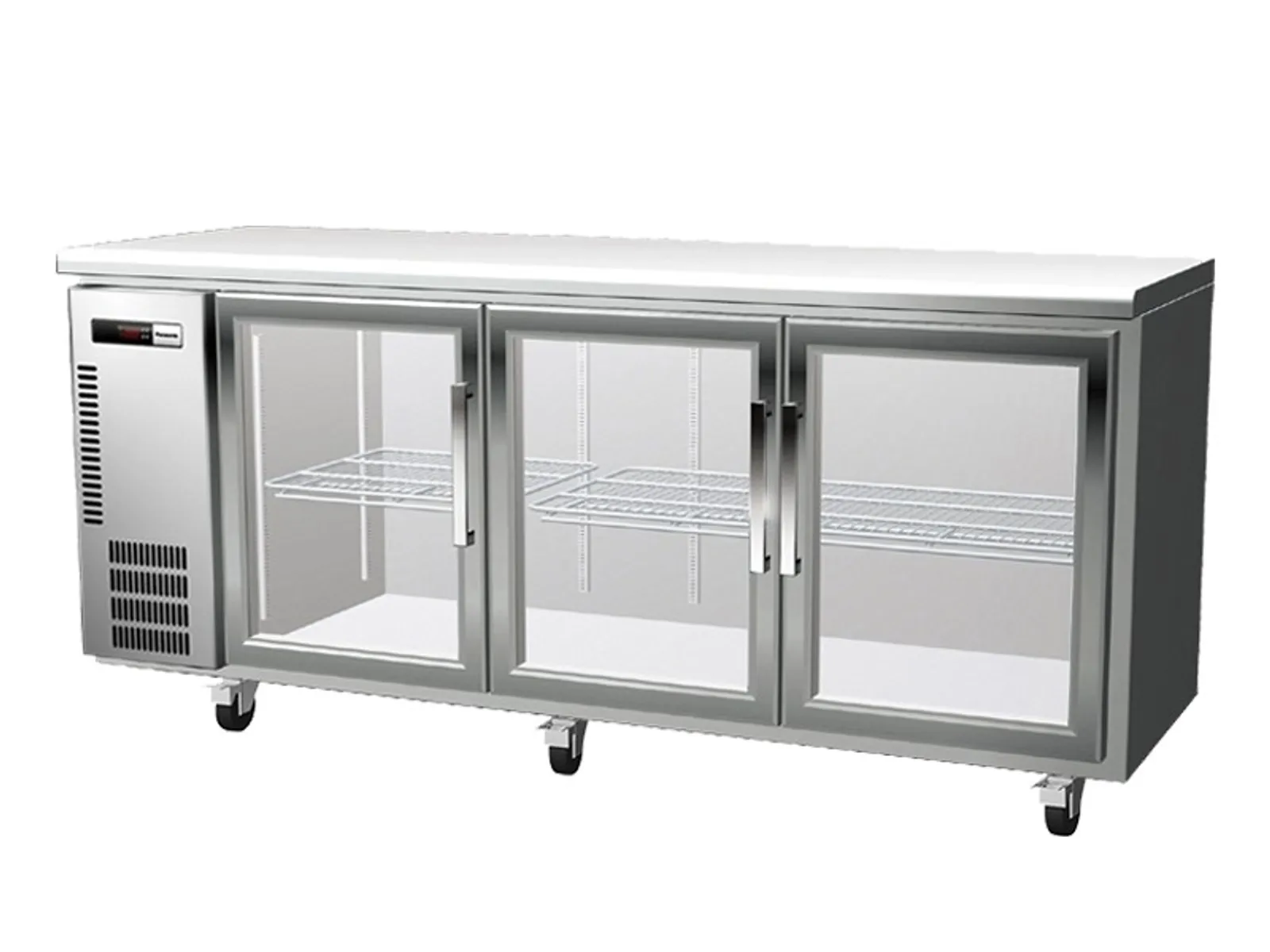 Panasonic BR-1861HP - 3 Glass Swing Door Fridge (Slim Line) 377L