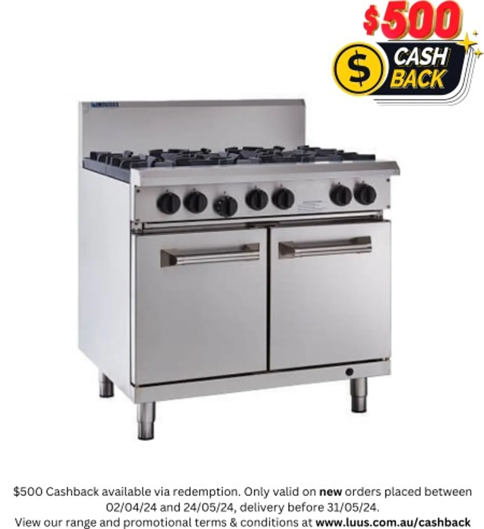 LUUS RS-6B - 6 Burner & Oven