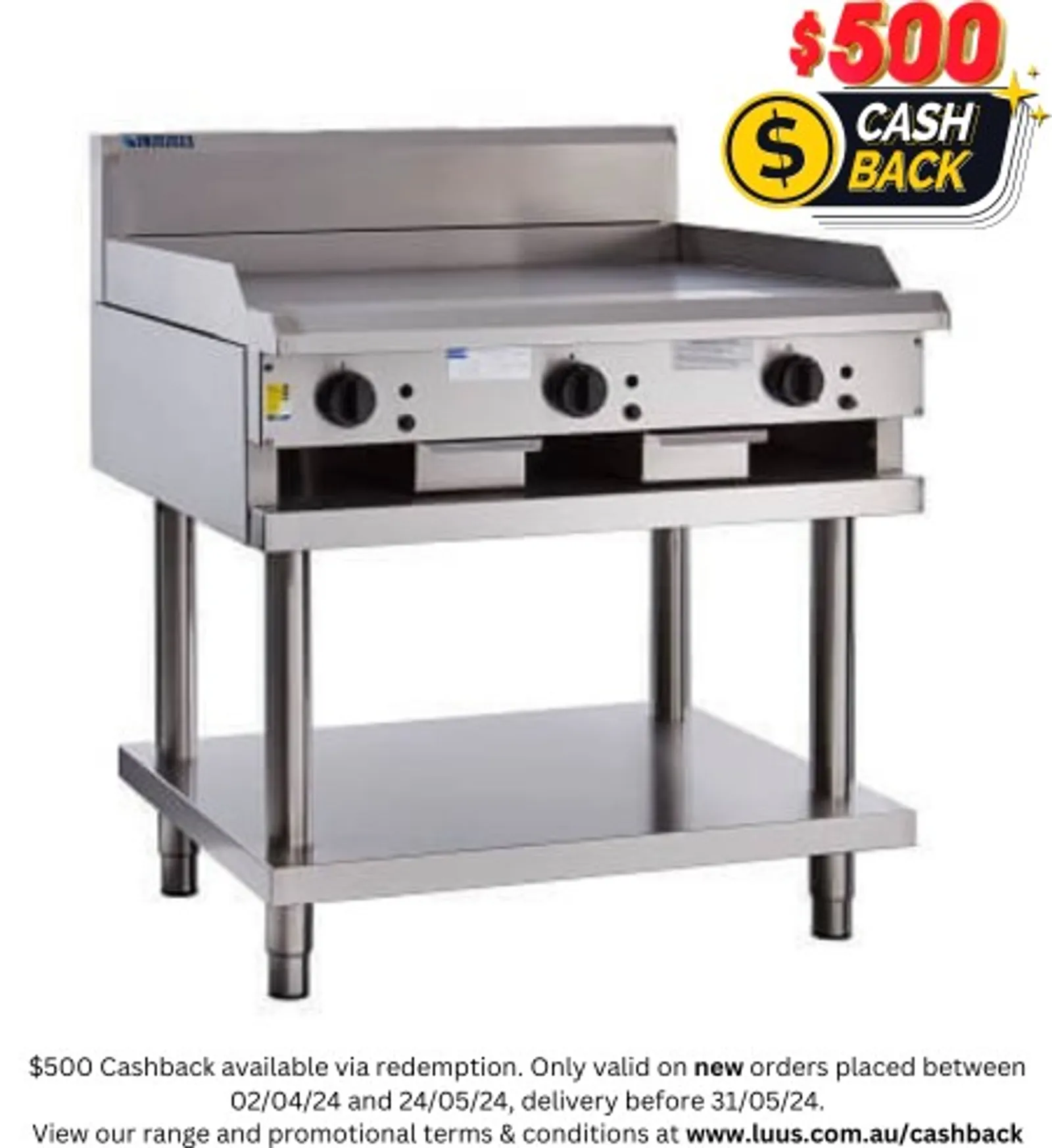 LUUS CS-9P - 900mm Griddle