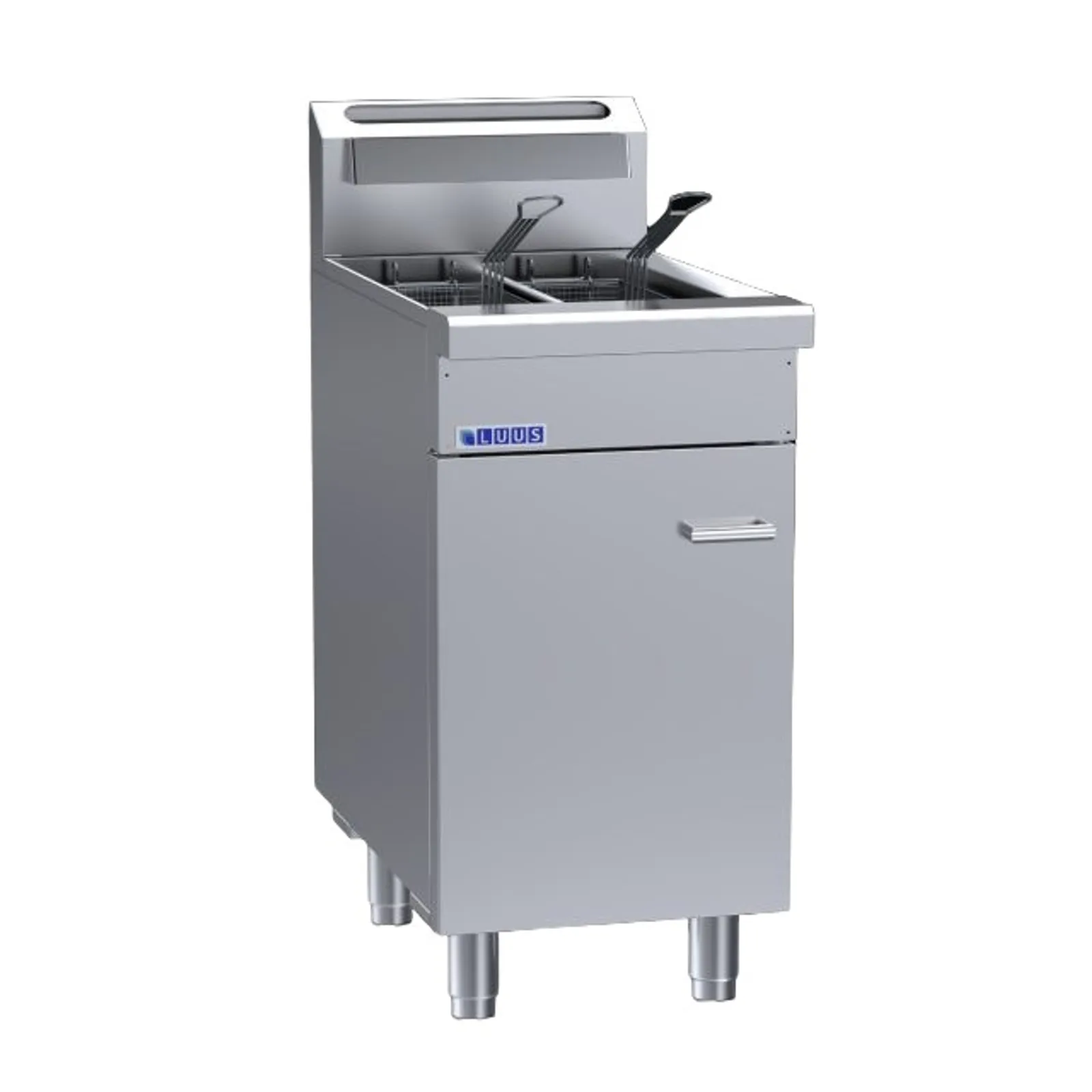 LUUS FSV-45 - 2 Basket Split V-Pan Fryer