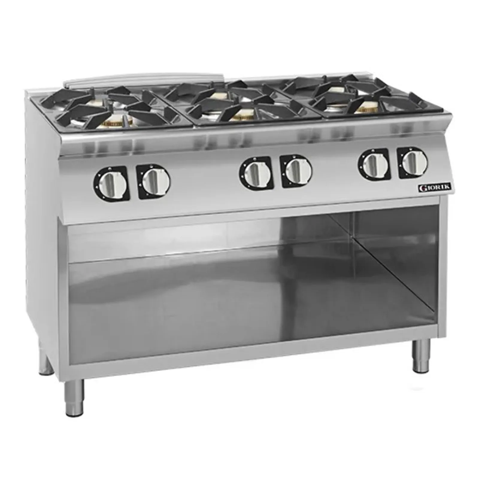 Giorik SPGI.CG760GT 700 Series - Gas Boiling Top on Open Base - 6 Burners