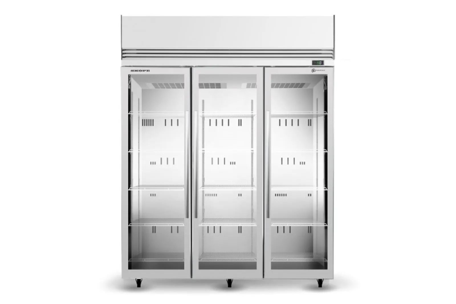 SKOPE SKFT1500N-A - 3 Glass Door Upright Display Freezer
