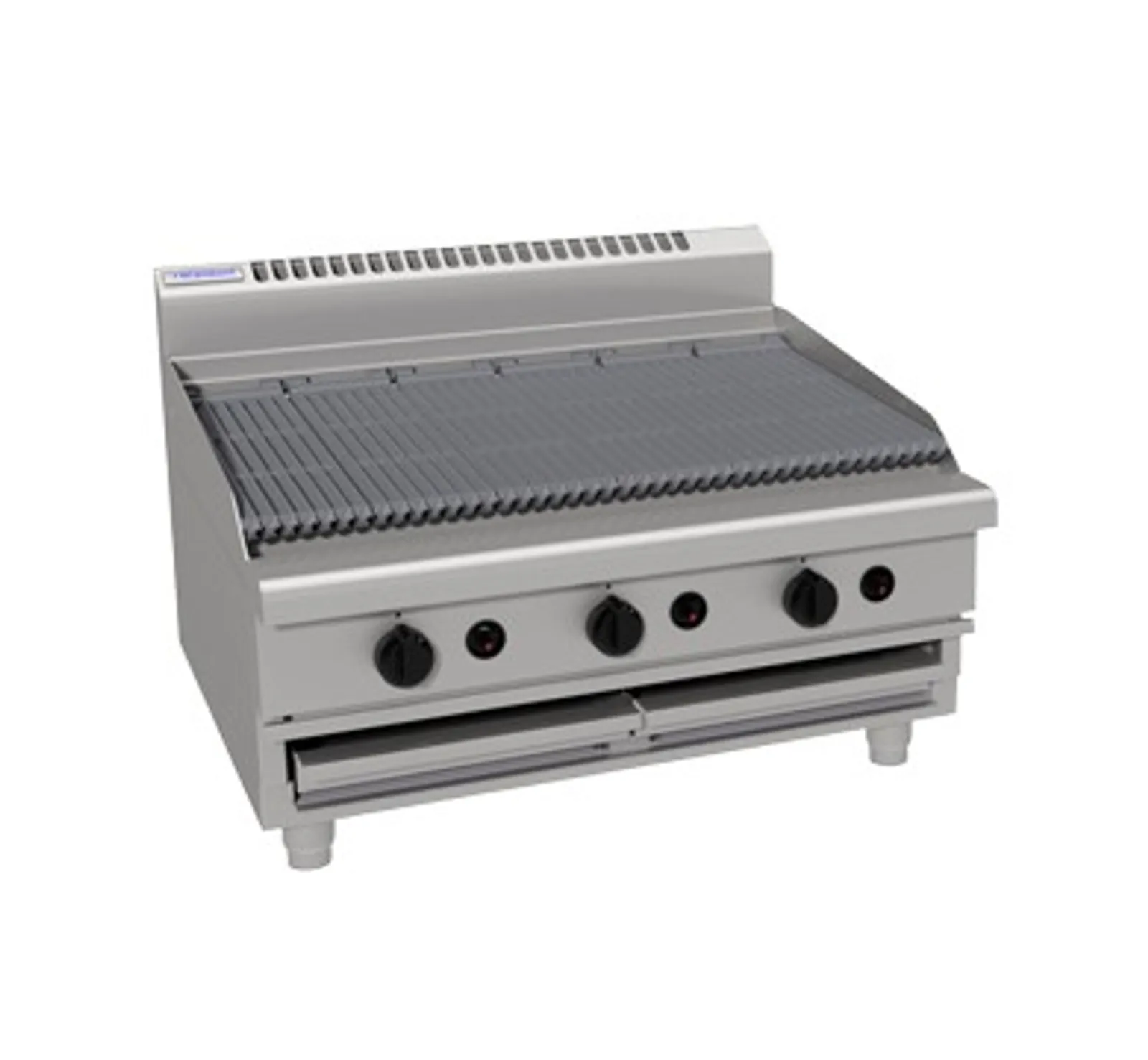 Waldorf 800 Series CHL8900G-B - 900mm Gas Chargrill Low Back Version Bench Model