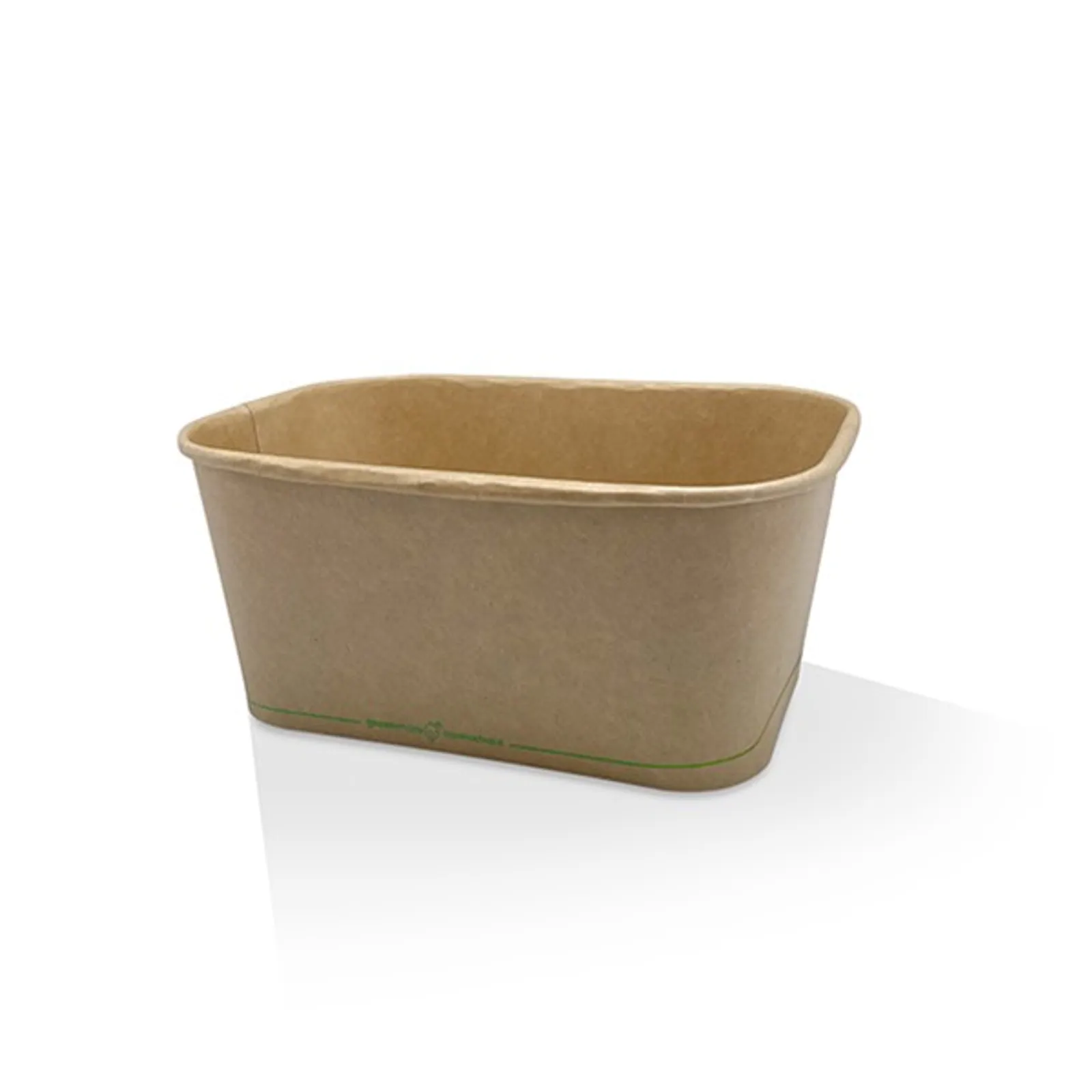 PAC Trading KRC1000 - PLA Coated Kraft Rectangular Container 1000ml 300pc/ctn