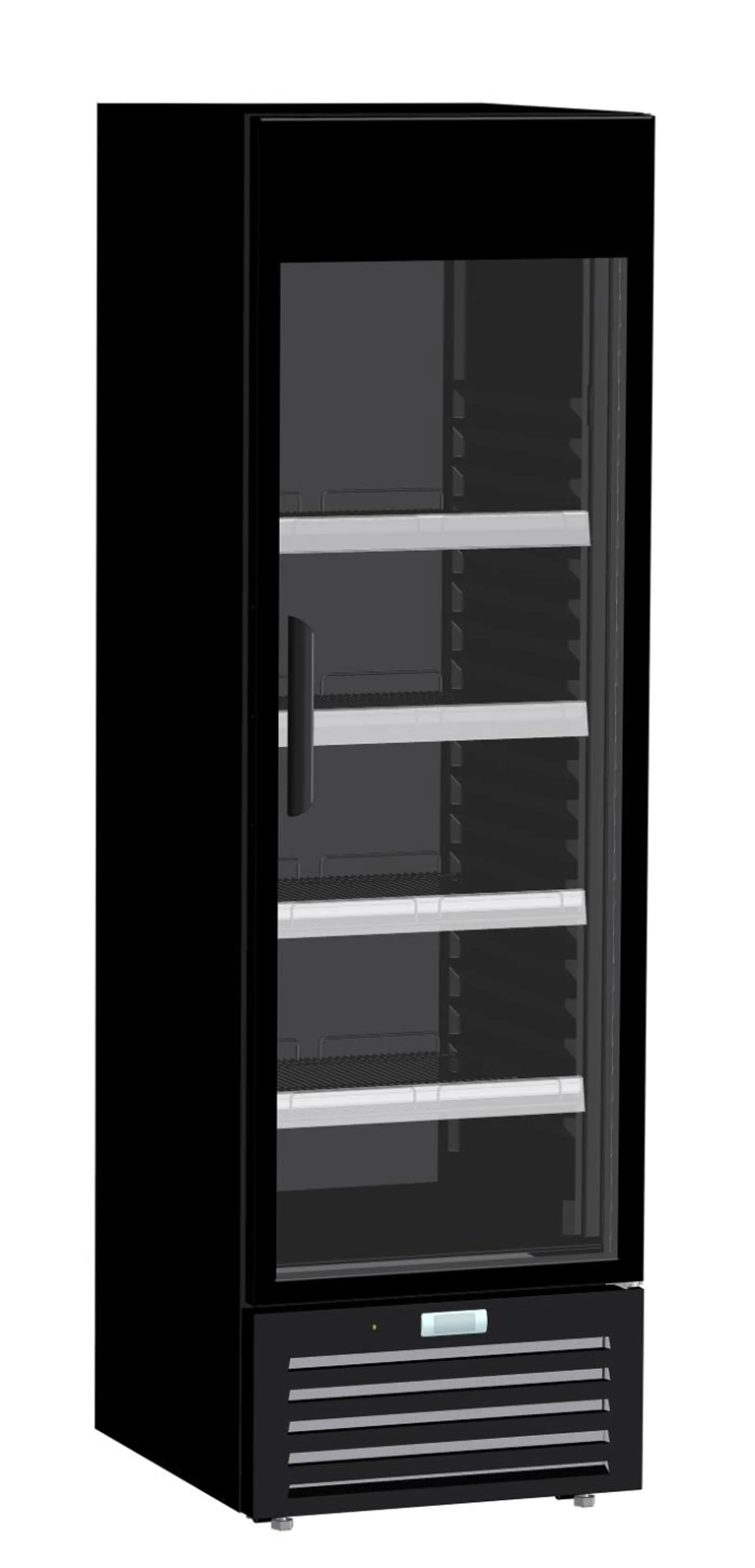 IARP Mira One P - Upright One Glass Door Fridge - Black