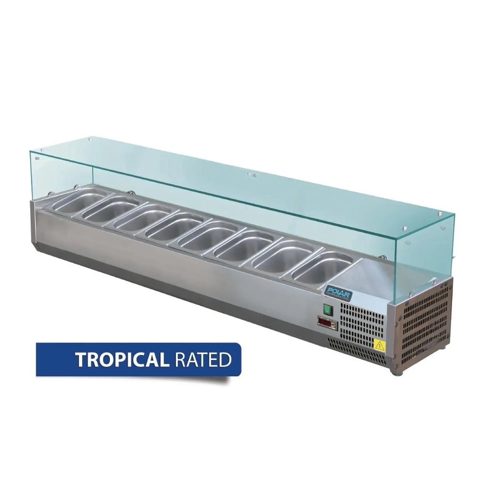 Polar GD877-A G-Series - Countertop Prep Fridge 8x 1/3GN