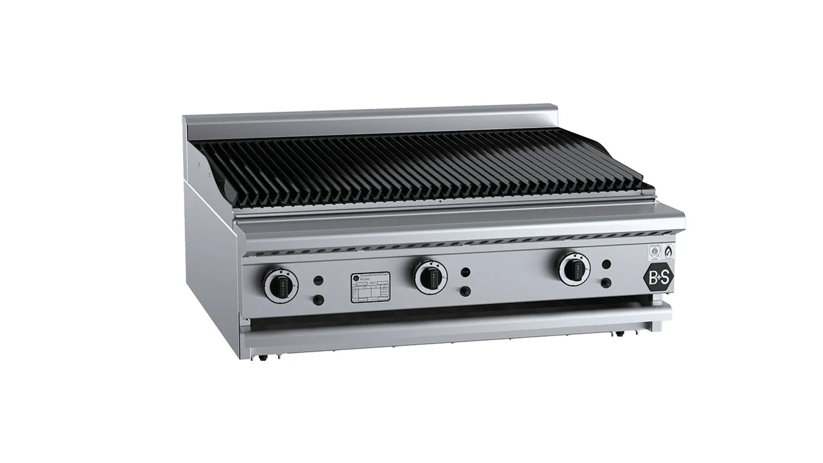 B+S Black CBR-9BM - Char Broiler 900mm Bench Mounted