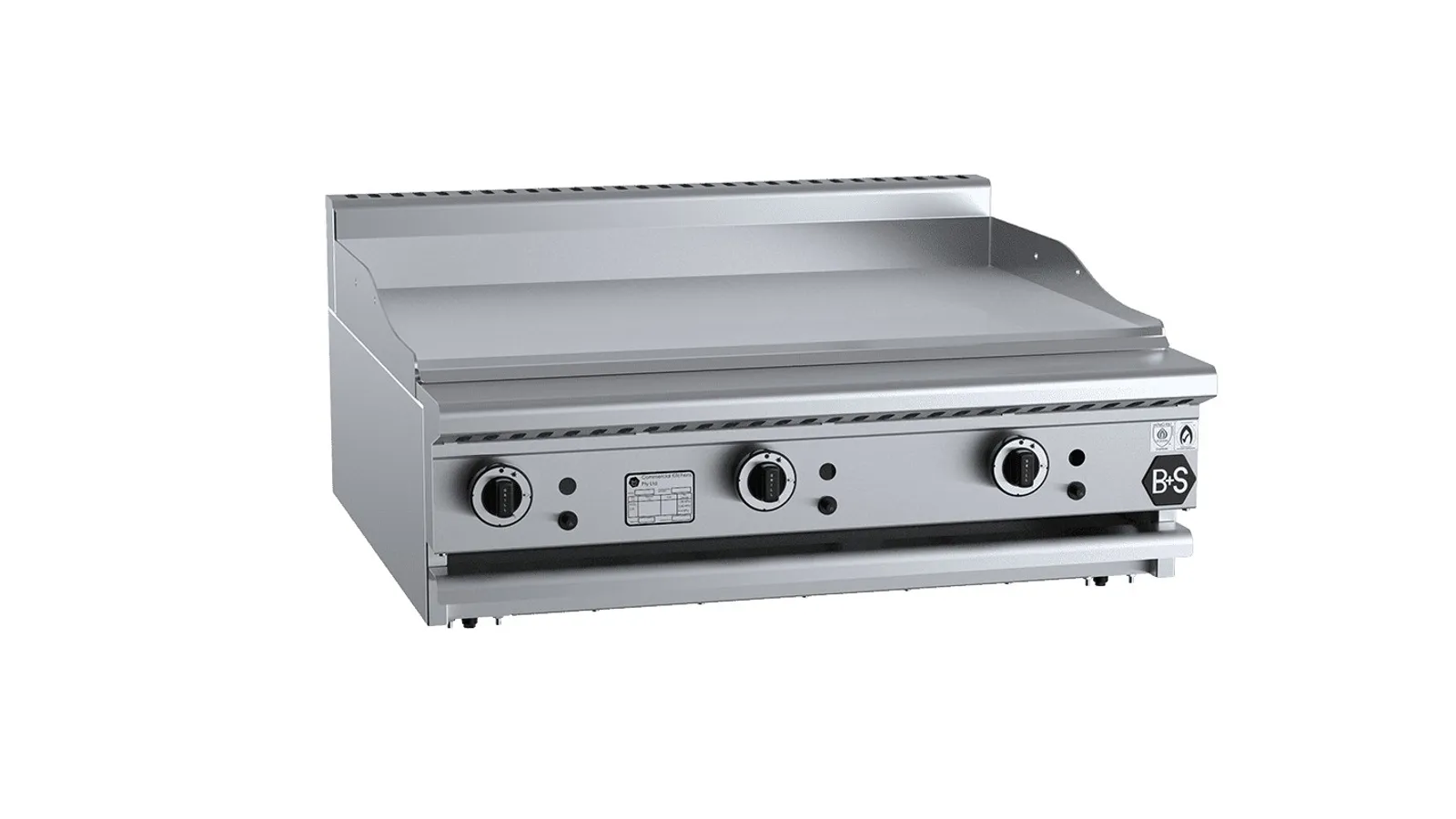 B+S Black GRP-9BM - Grill Plate 900mm Bench Mounted