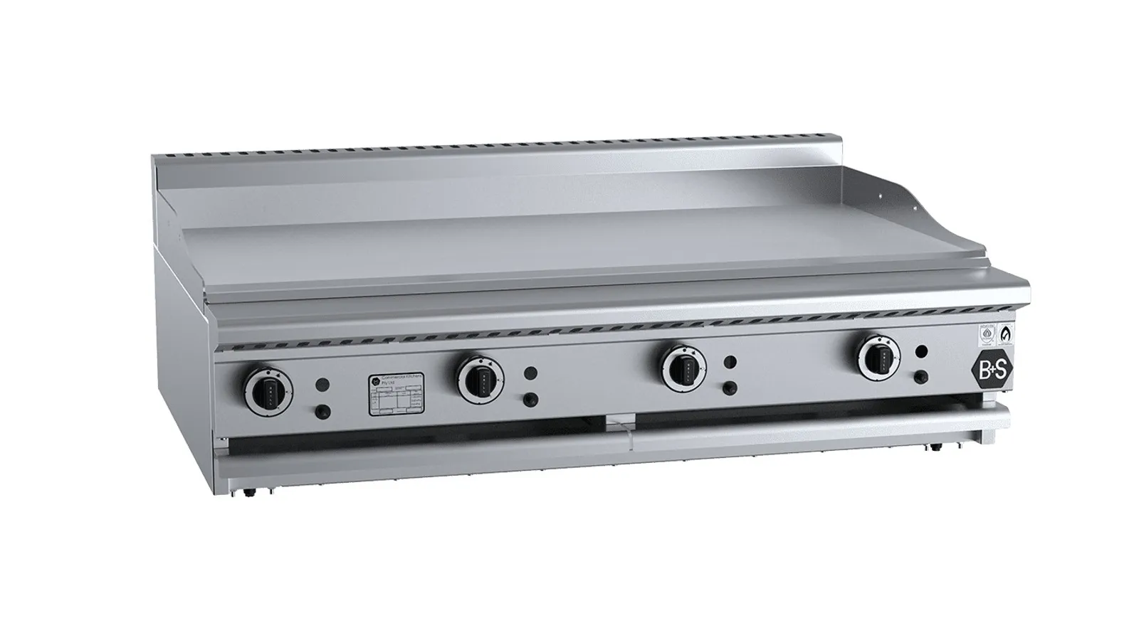 B+S Black GRP-12BM - Grill Plate 1200mm Bench Mounted