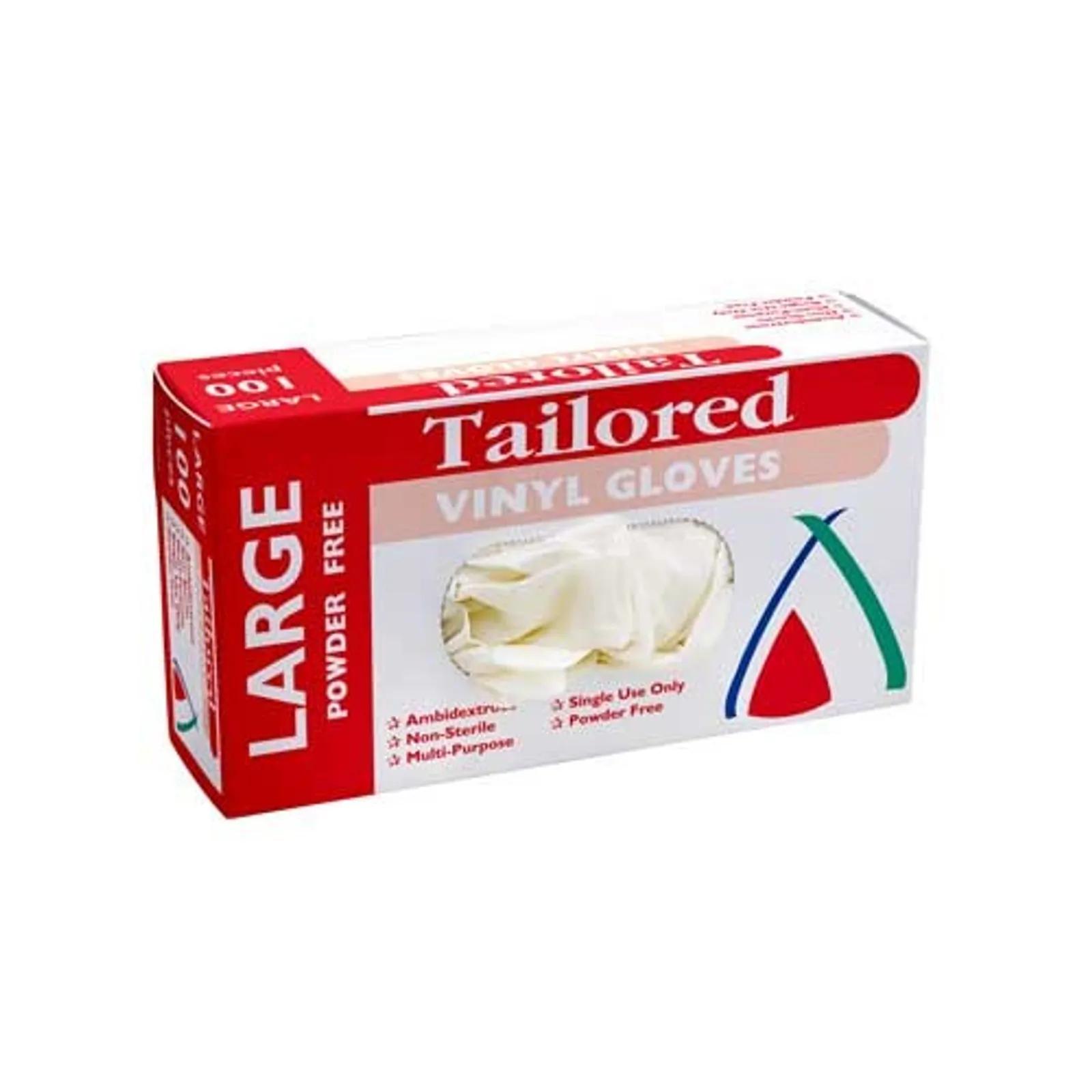 Tailored GLVCL-PF - Natural Vinyl Gloves - Powder Free - Large 1000pc/ctn