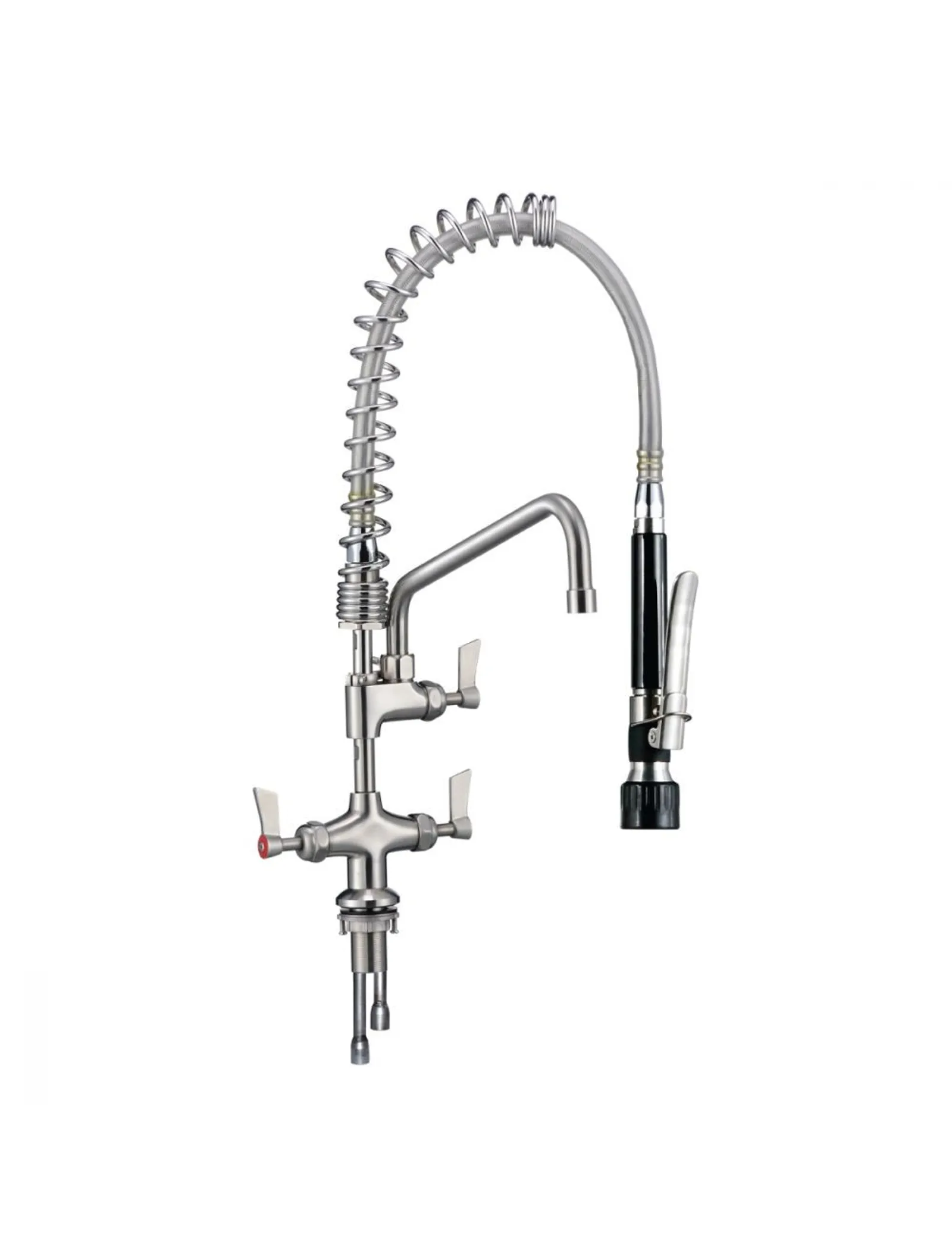 CleanAJet T-3M53058-C - Compact Dual Hob Mount Pre-Rinse with 12 inch Pot Filler