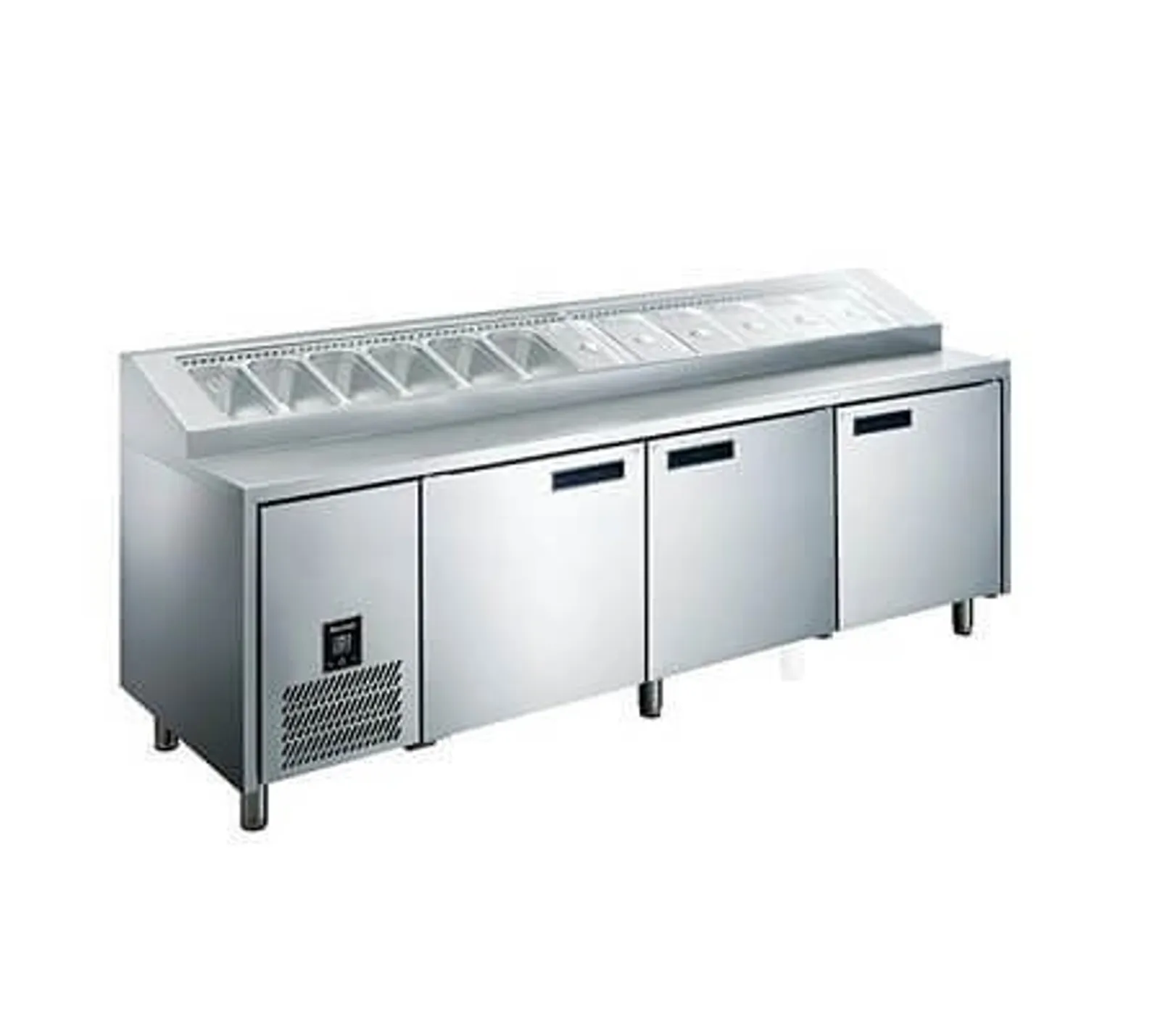 Glacian HPB2476 - 3 Door Pizza Prep Fridge