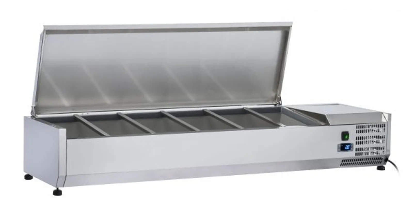 Anvil VRX1500S - Refrigerated Ingredient Unit with Stainless Steel Lid
