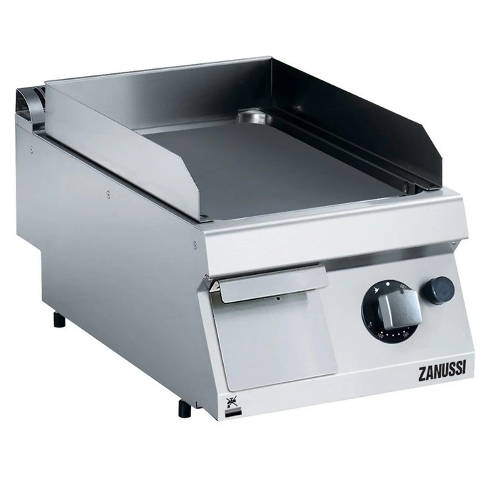 Zanussi 372320 EVO700 - 400mm Gas Fry Top, Smooth Brushed Chrome Plate