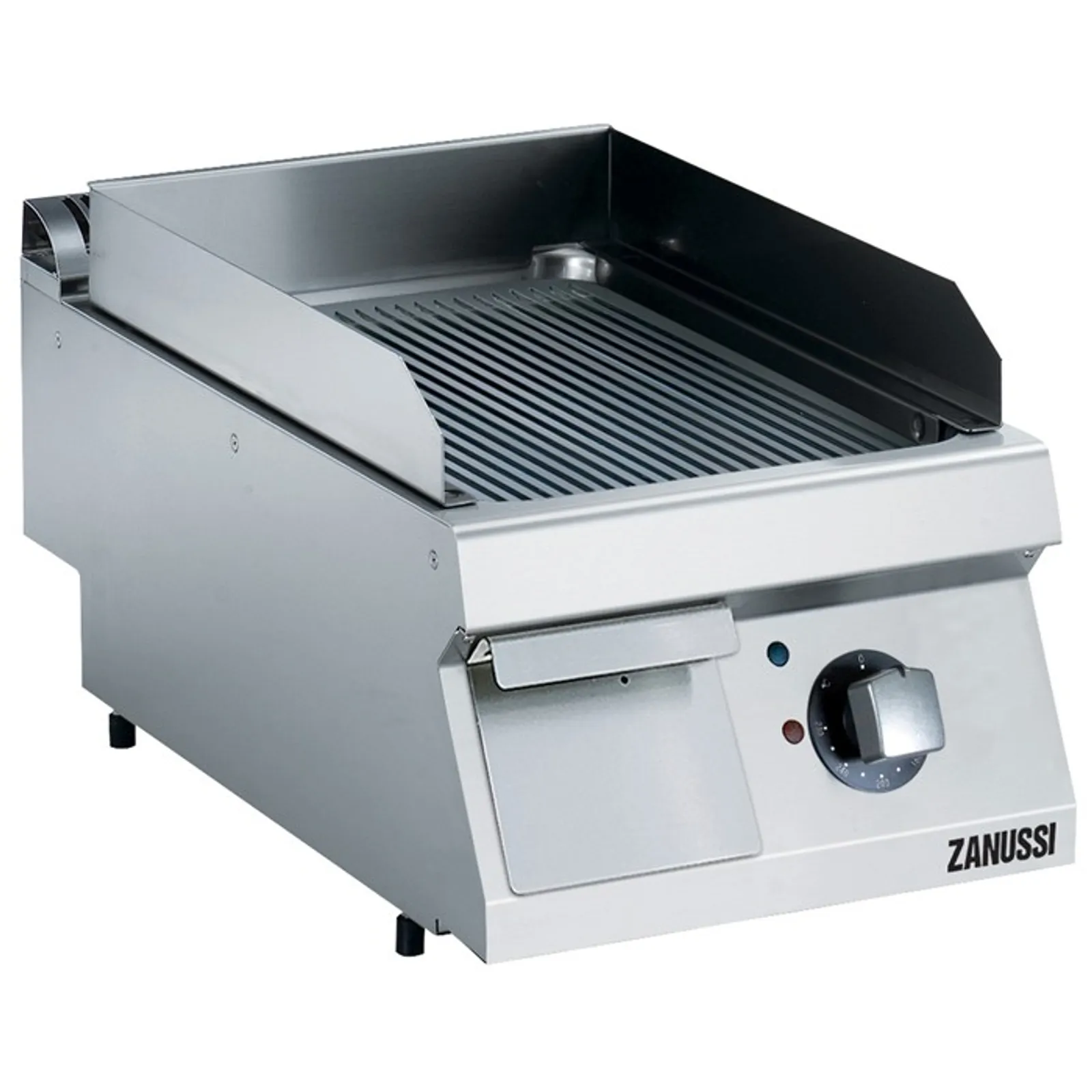 Zanussi 372332 EVO700 - 400mm Electric Fry Top, Ribbed Brushed Chrome Plate