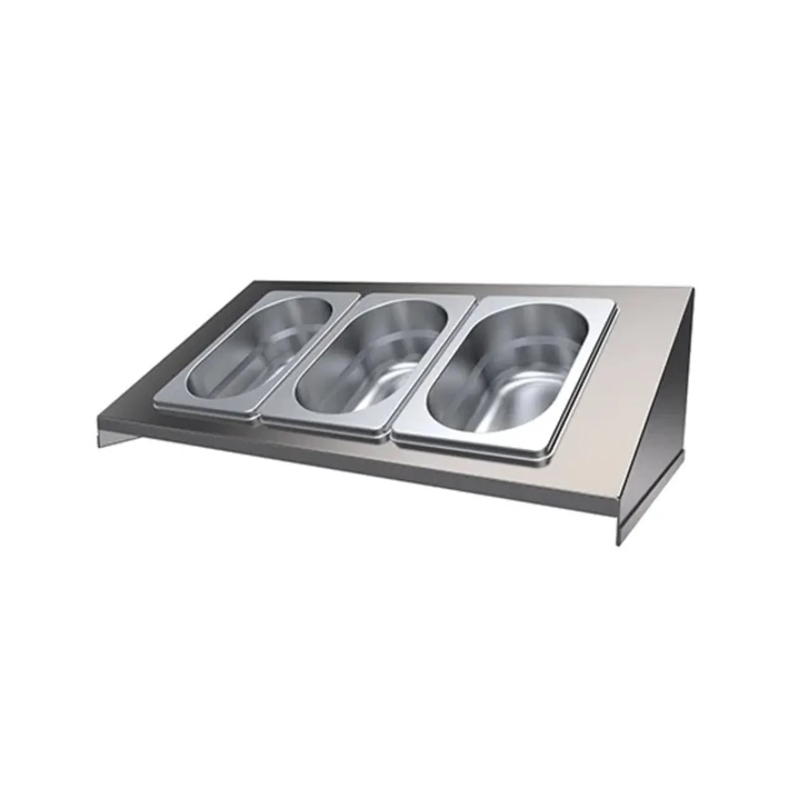 Simply Stainless SBM.CH.3 - Bar Condiment Holder 3 Pans