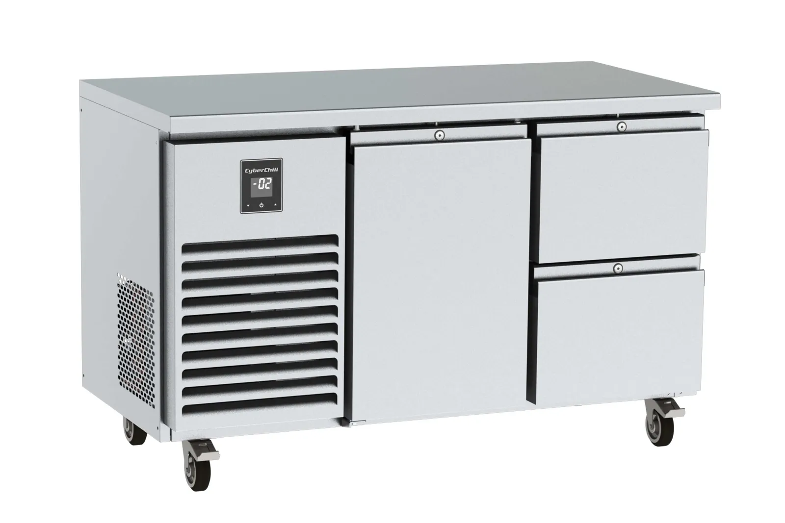 CyberChill MCU223-UDH - 2 Door Counter Slim Line Chiller