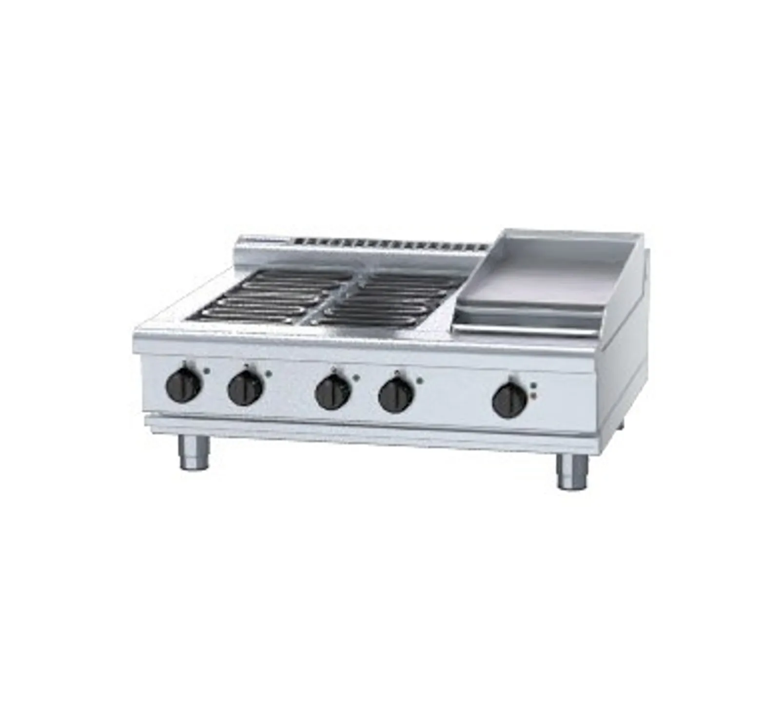 Waldorf 800 Series RNL8603E-B - 900mm Electric Cooktop Low Back Version Bench Model