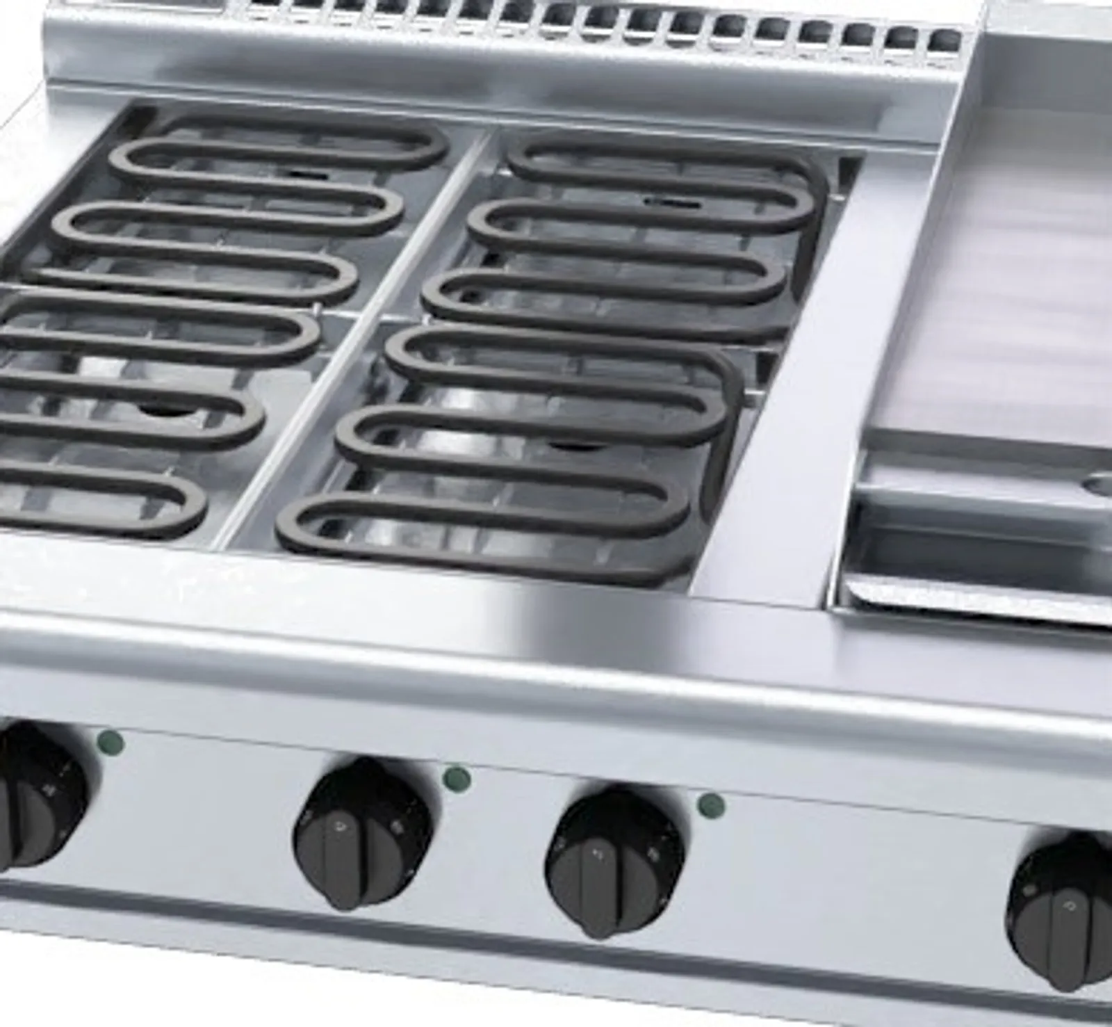 Waldorf 800 Series RNL8603E-B - 900mm Electric Cooktop Low Back Version Bench Model