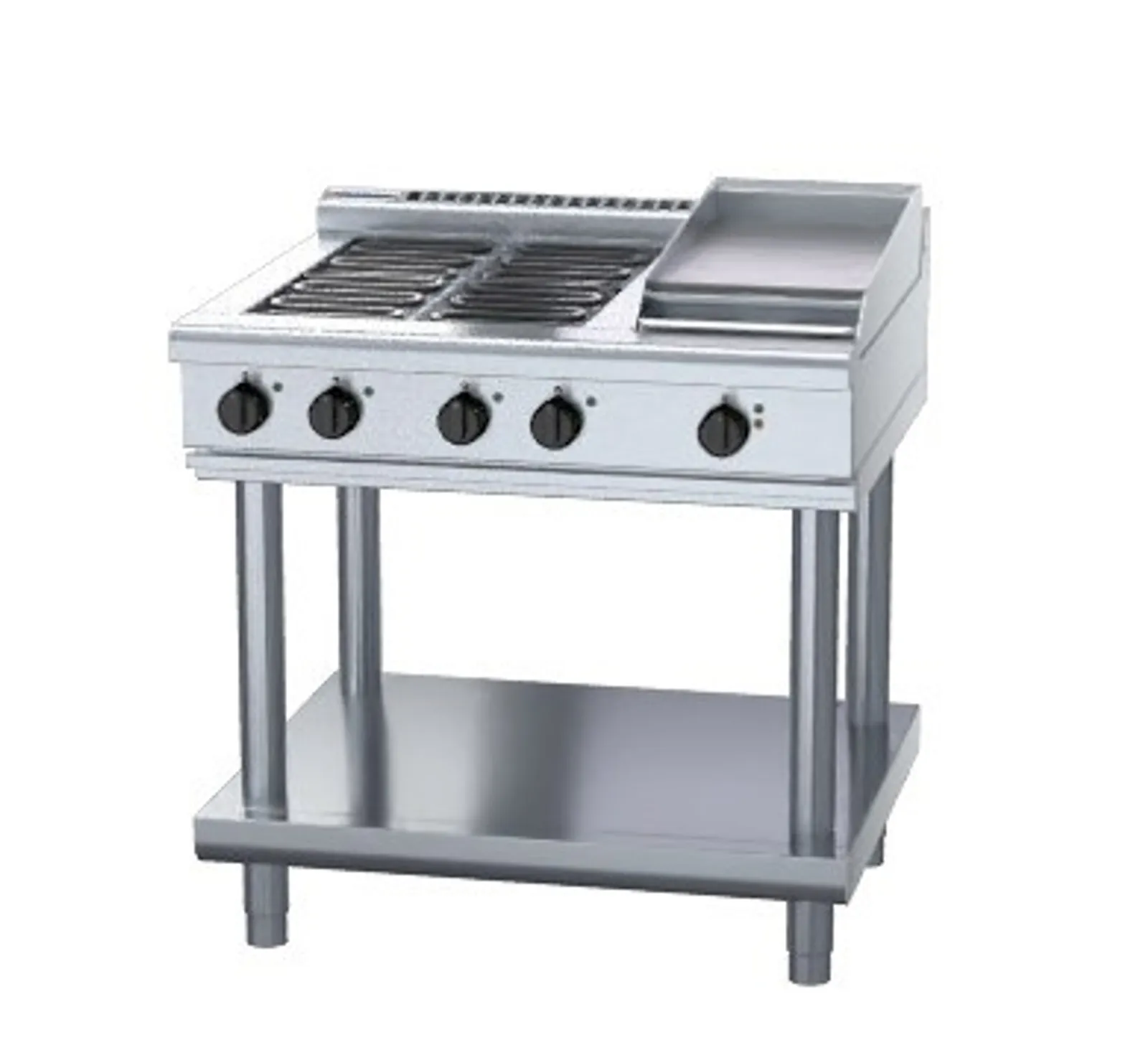 Waldorf 800 Series RNL8603E-LS - 900mm Electric Cooktop Low Back Version Leg Stand