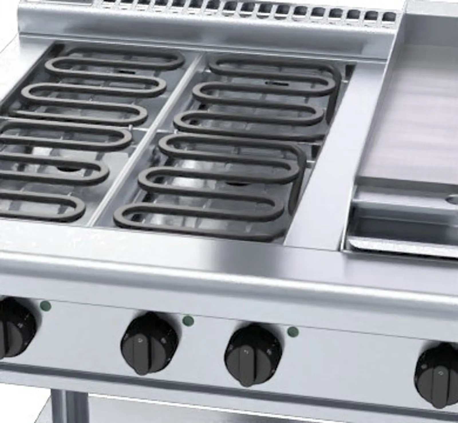 Waldorf 800 Series RNL8603E-LS - 900mm Electric Cooktop Low Back Version Leg Stand