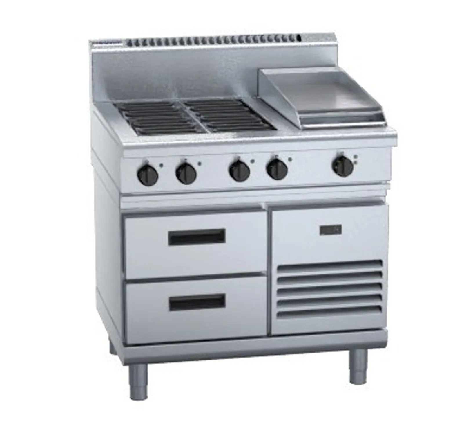 Waldorf 800 Series RN8603E-RB - 900mm Electric Cooktop Refrigerated Base