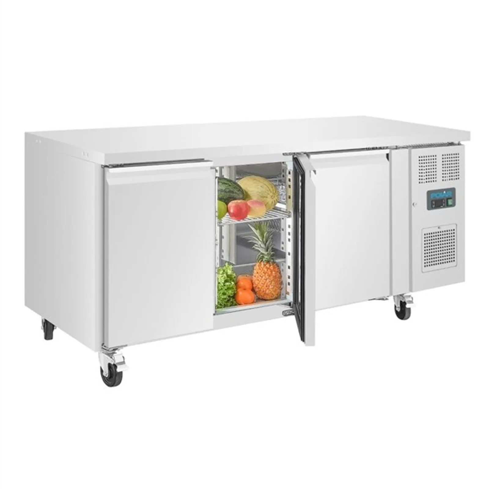 Polar G600-A U-Series - 3 Door Counter Freezer 417Ltr