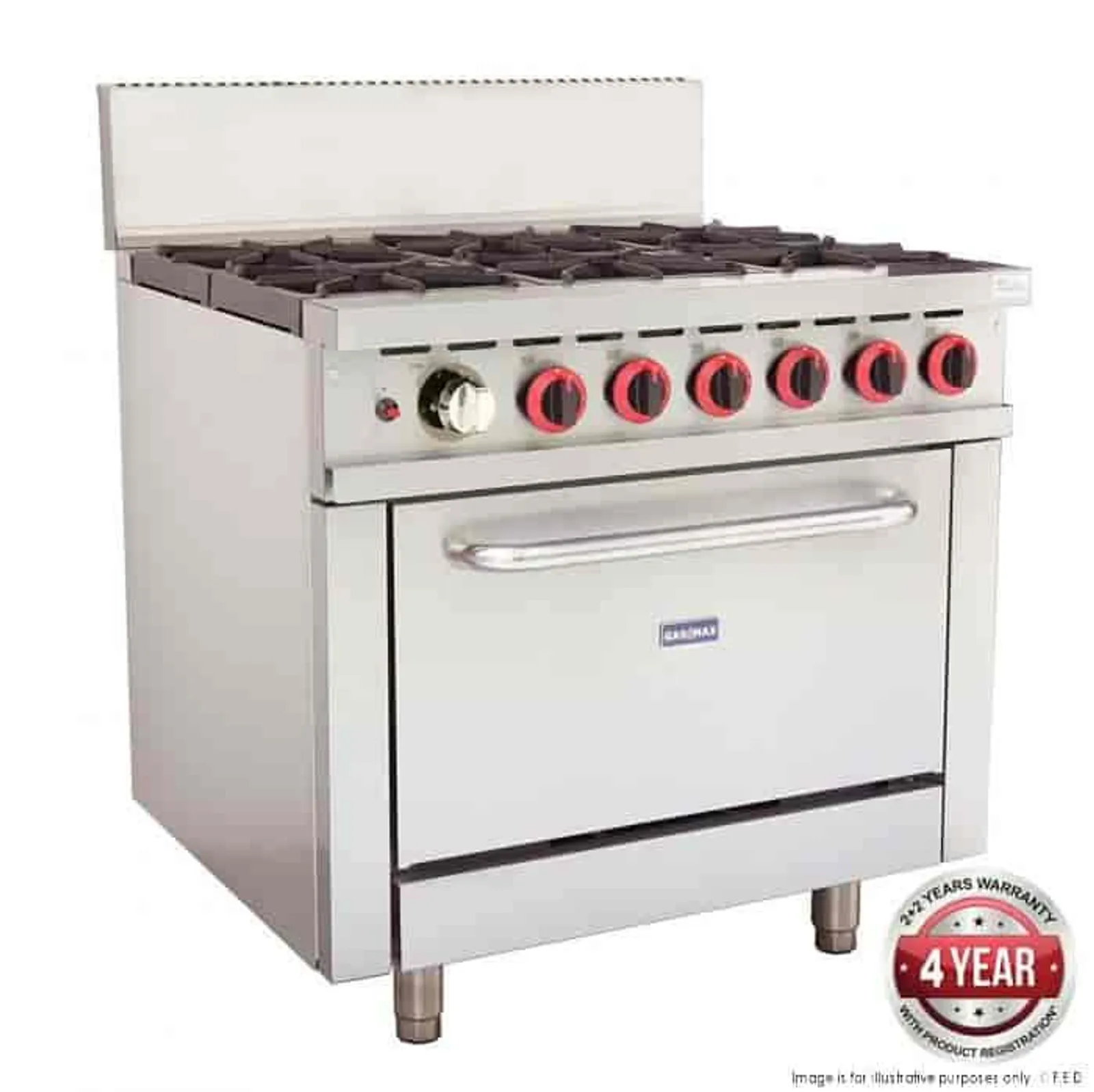 Gasmax GBS6TLPG - 6 Burner With Oven Flame Failure