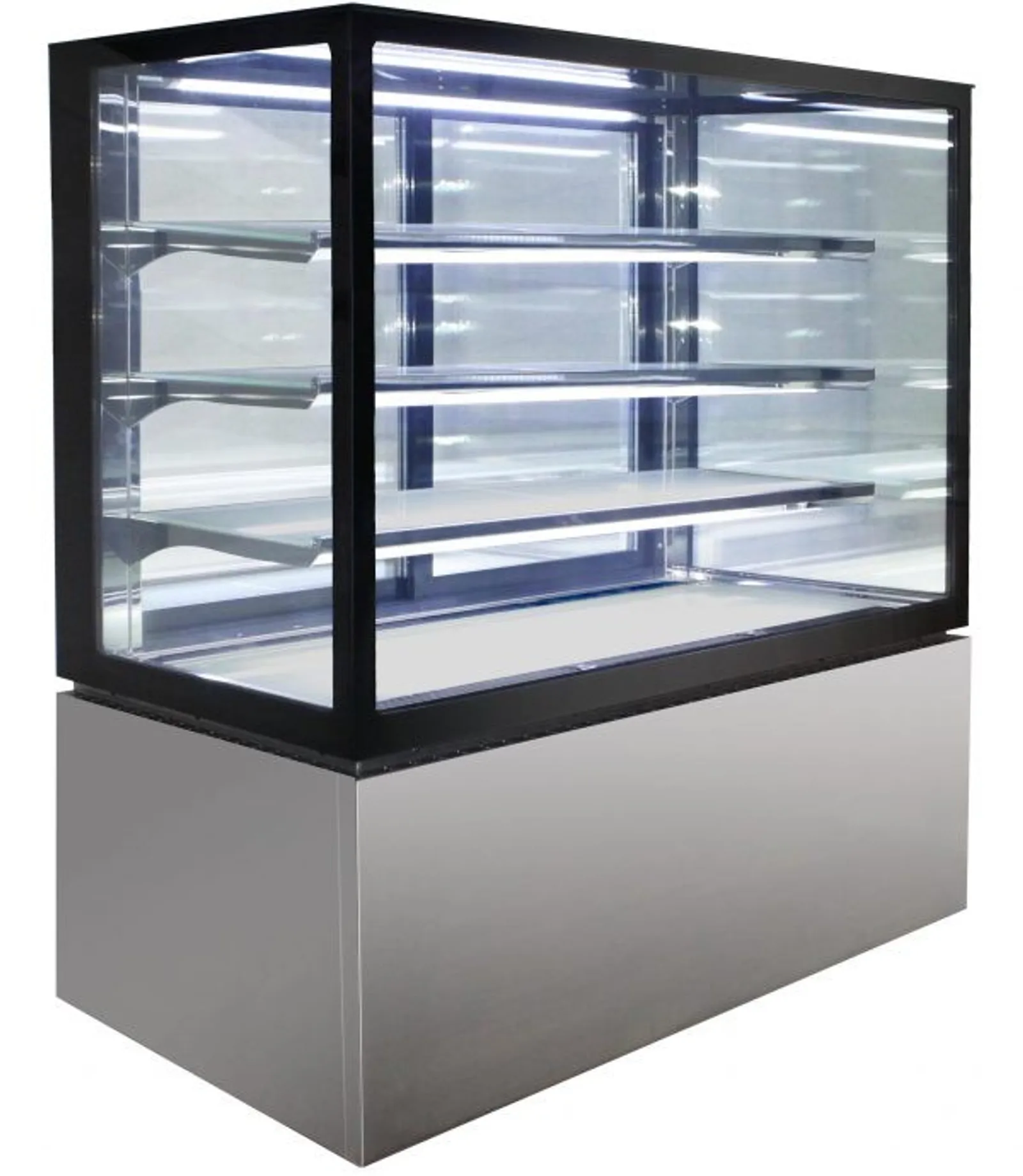 Anvil NDHV4730 - 900mm Hot Square Glass Display - 4 Tier