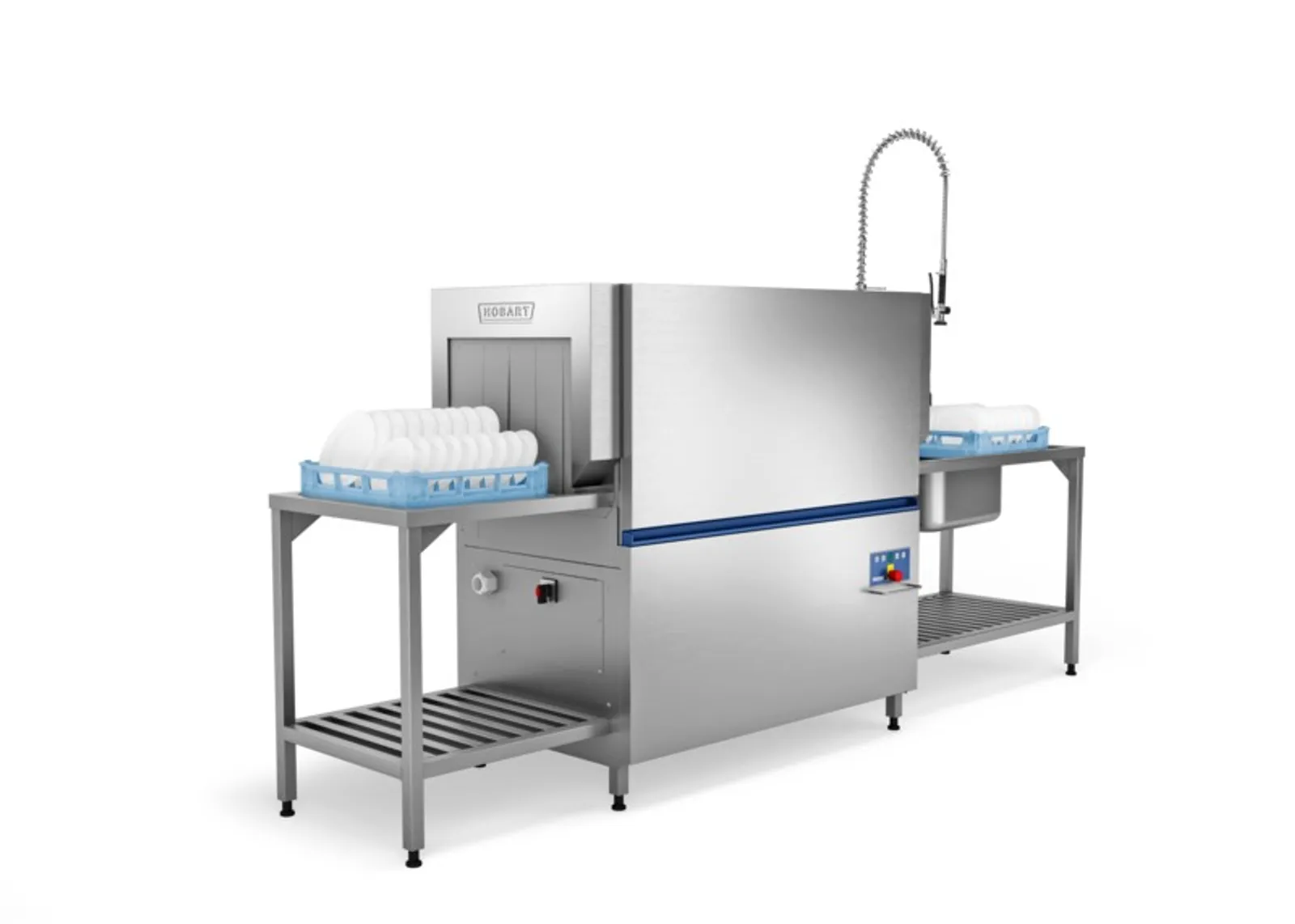 Hobart CS-A-90-20 - Conveyor Dishwasher 100/150 Rack per Hour